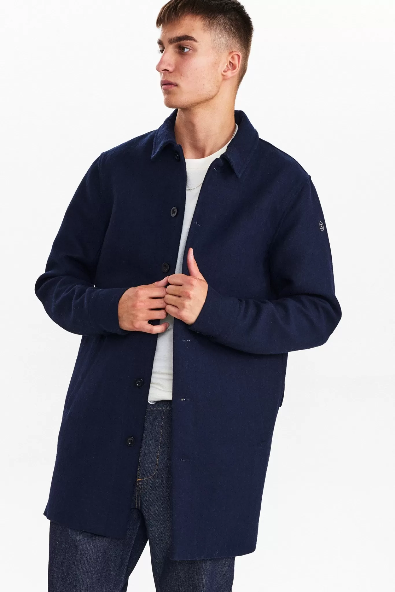 Anerkjendt Jackets & Coats<Akbjarne Sidepocket Coat Navy - Dark Navy