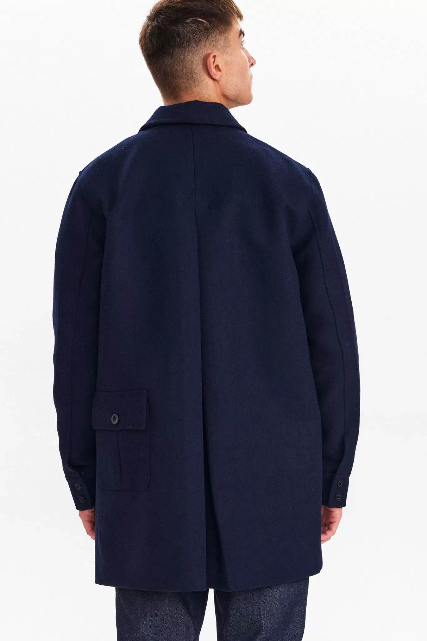 Anerkjendt Jackets & Coats<Akbjarne Sidepocket Coat Navy - Dark Navy