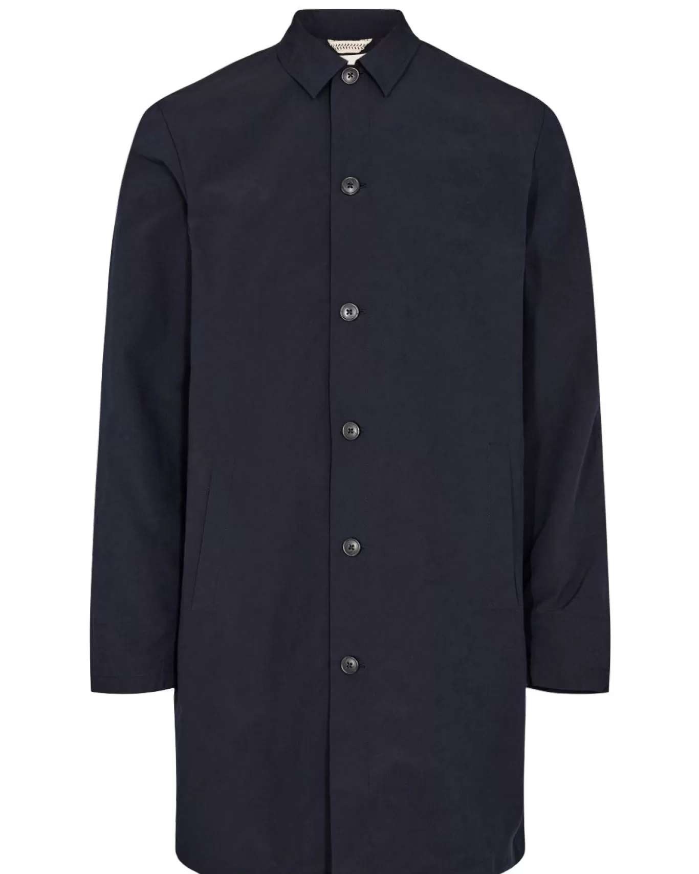 Anerkjendt Jackets & Coats<Akbjarne Trench Coat (No Pocket) - Dark Navy