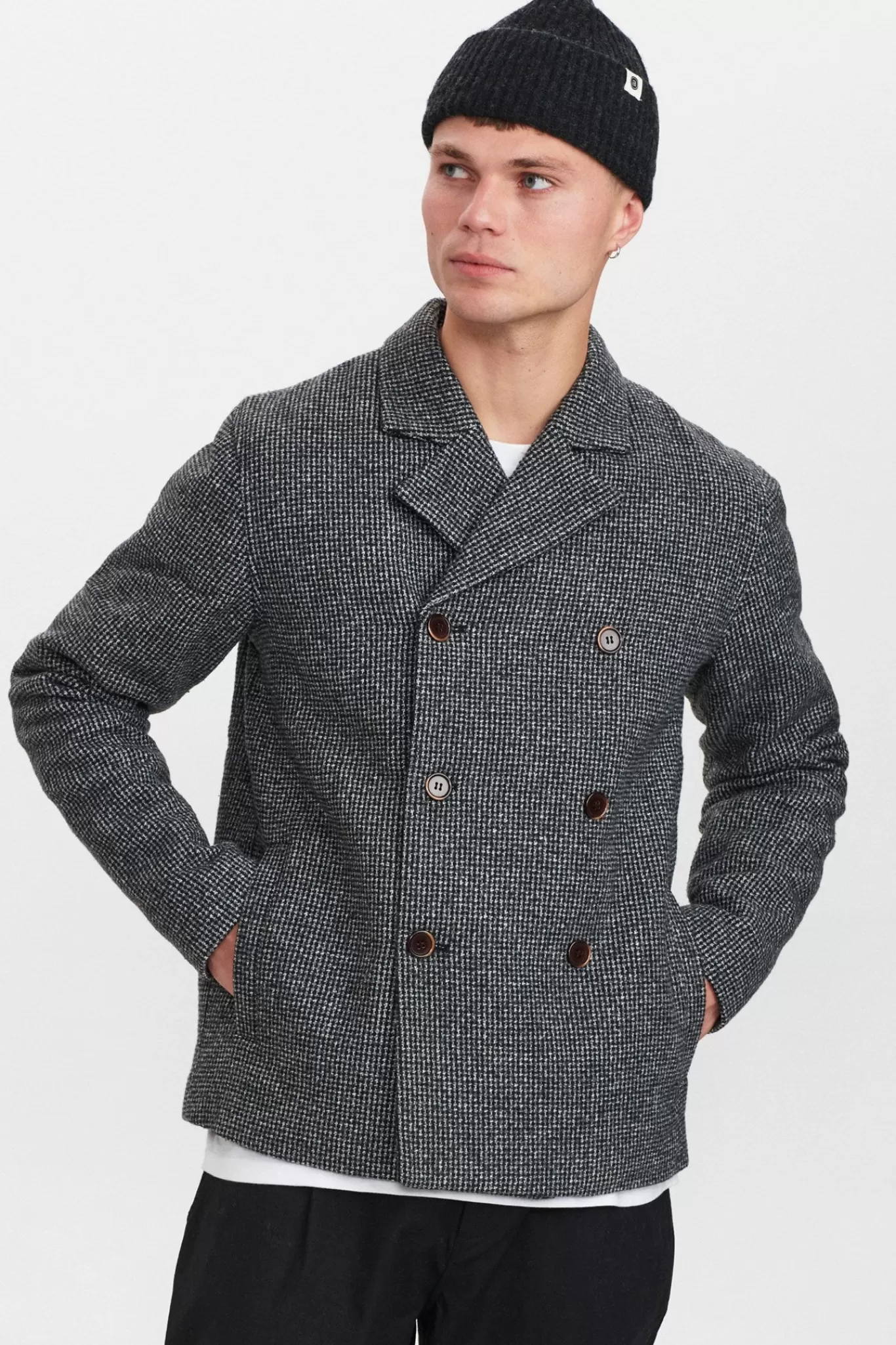 Anerkjendt Jackets & Coats<Akborge Patch Jacket - Granit Grey Mel