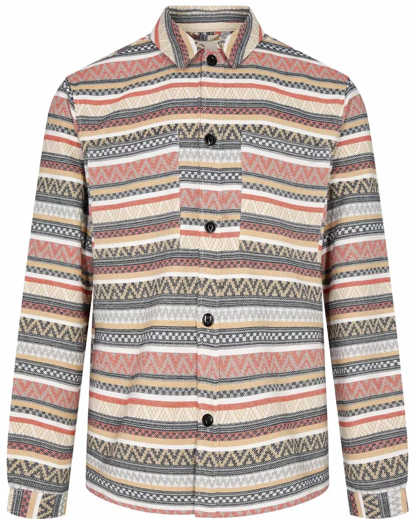 Anerkjendt Overshirts<Akhanky Jacquard Overshirt - Cinnamon Stick