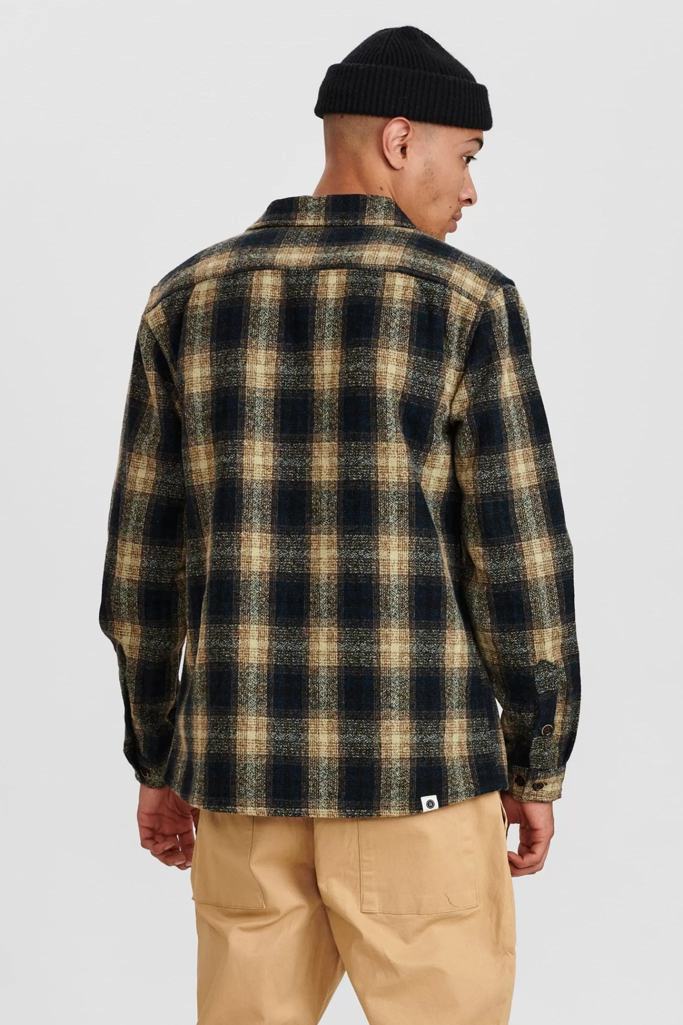 Anerkjendt Overshirts<Akhanky Wool Check Overshirt - Slate Black