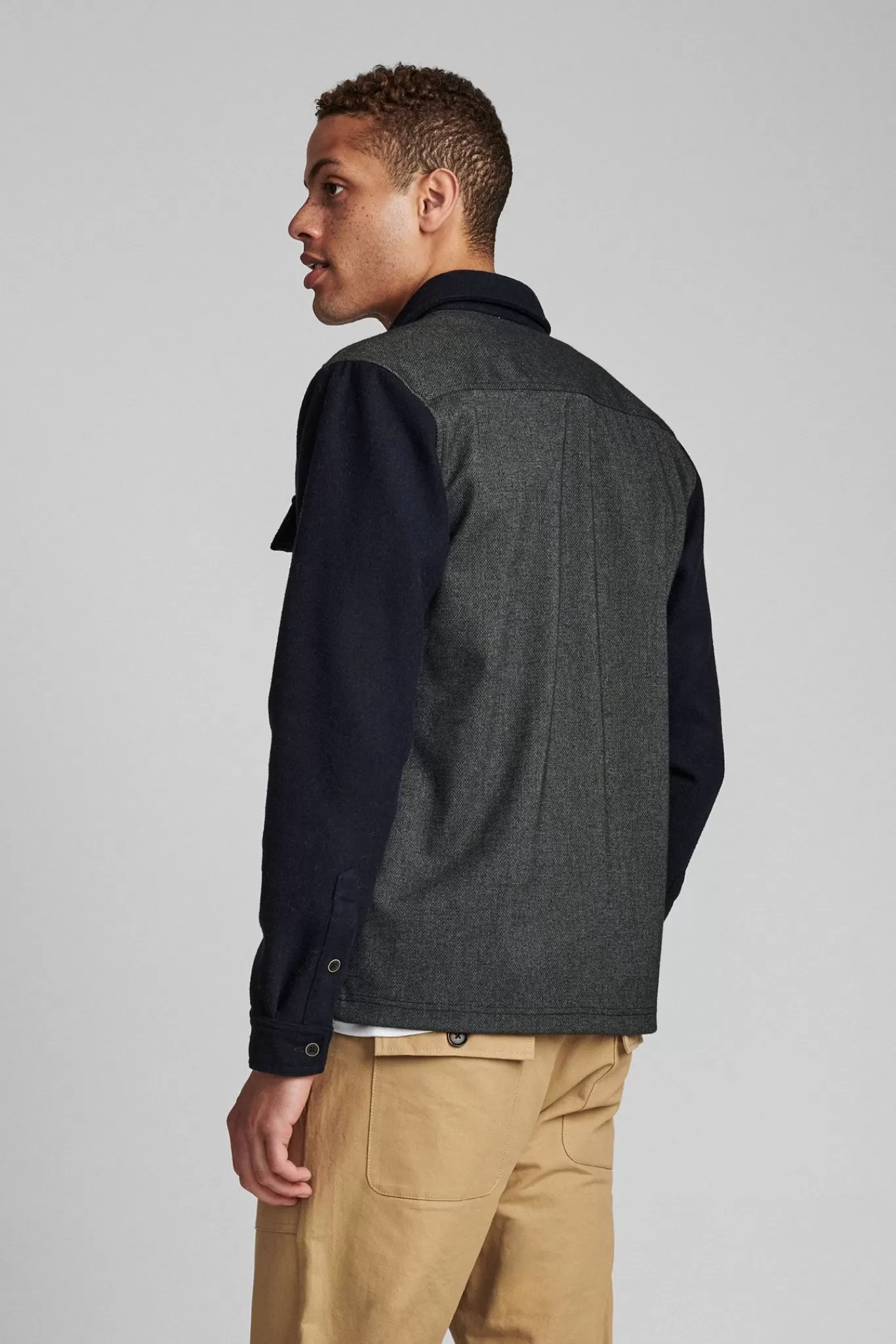 Anerkjendt Overshirts<Akhauro Wool Overshirt - Sky Captain