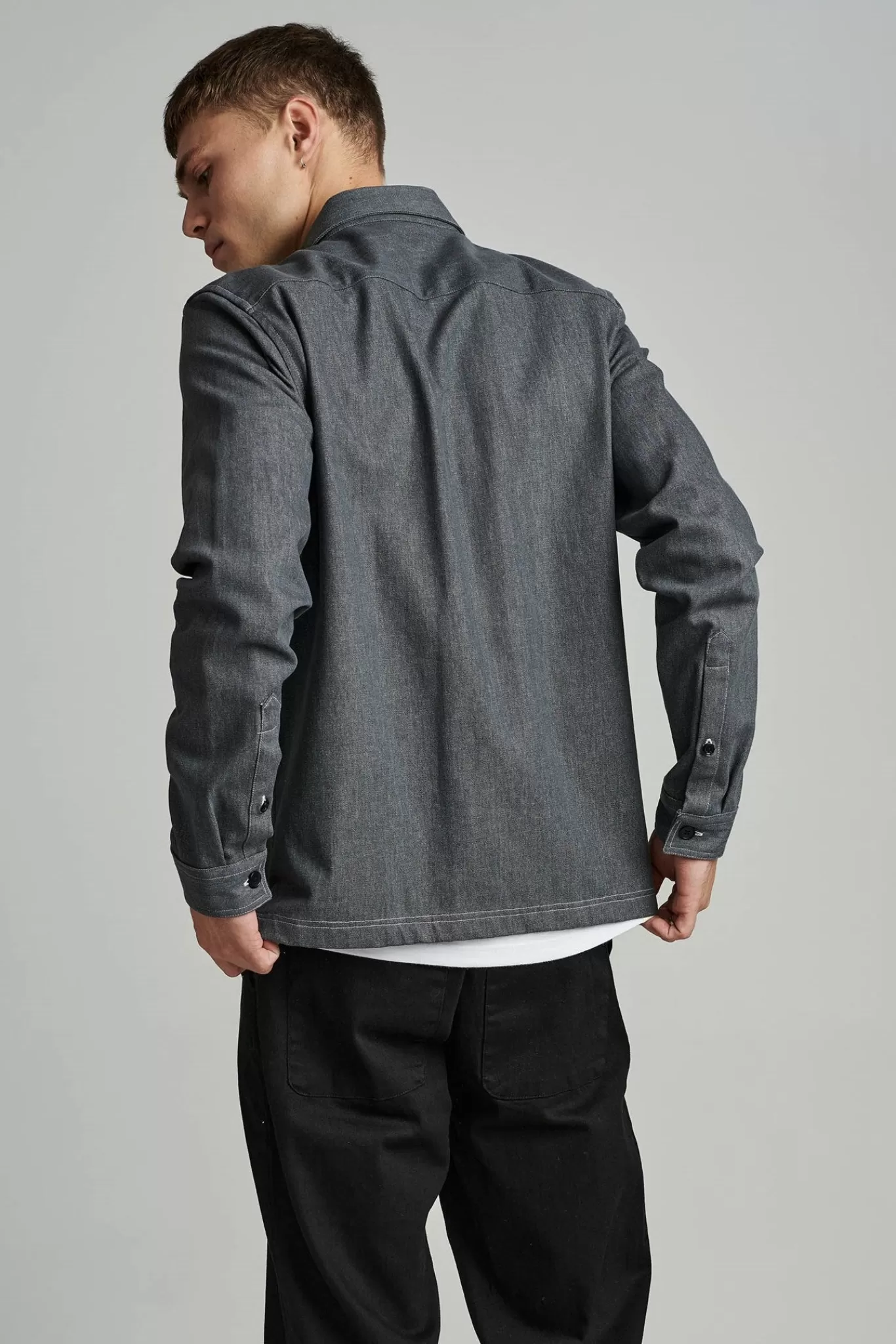 Anerkjendt Overshirts<Akherbert Ls - Glacier Gray