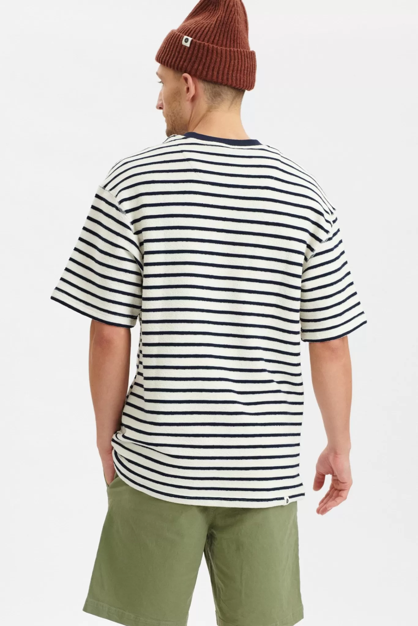 Anerkjendt Sweatshirts<Akholger Navy Stripe - Tofu