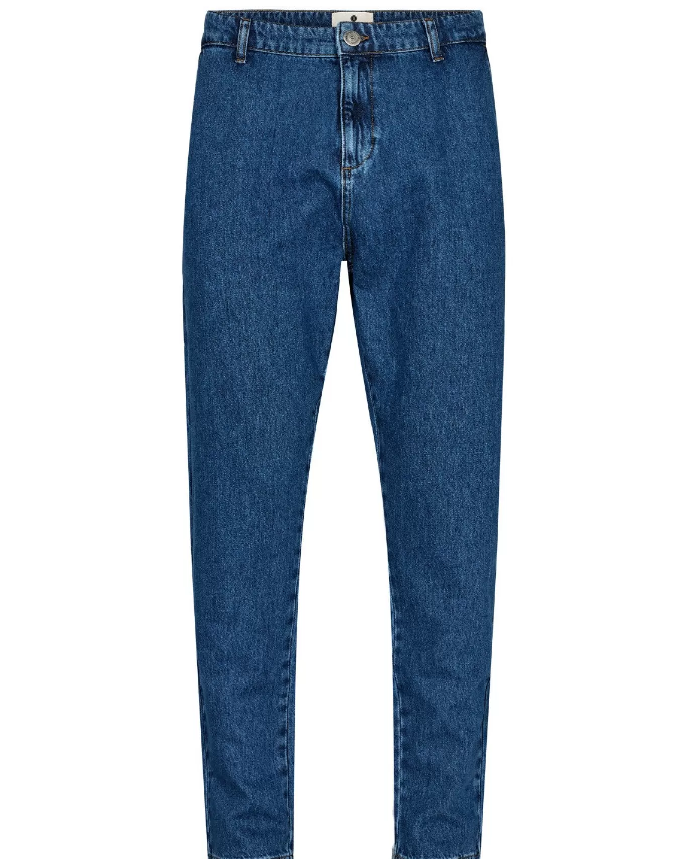 Anerkjendt Pants<Akjames Denim Chino - Medium Blue Denim