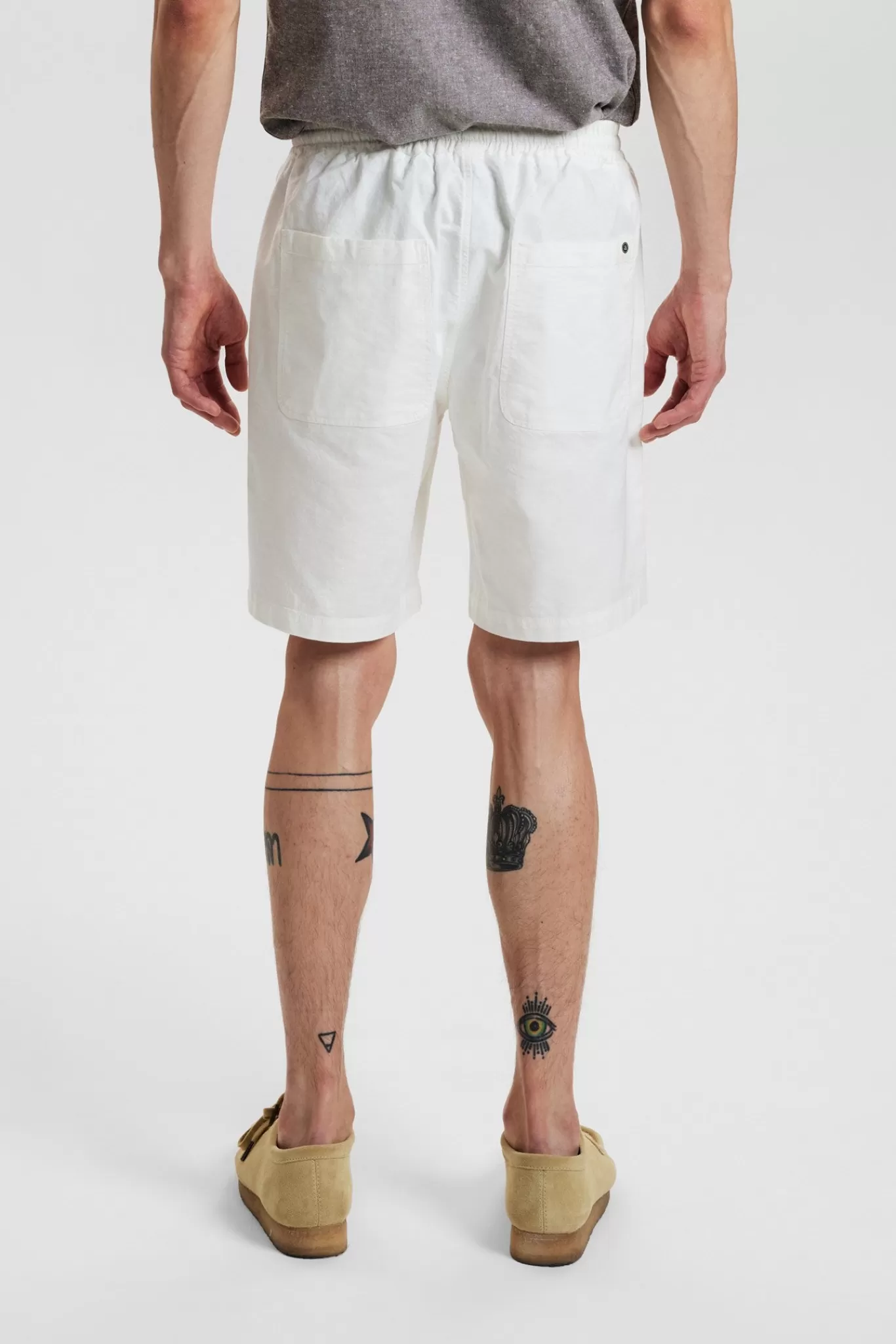 Anerkjendt Shorts<Akjames Linen Elast - Tofu