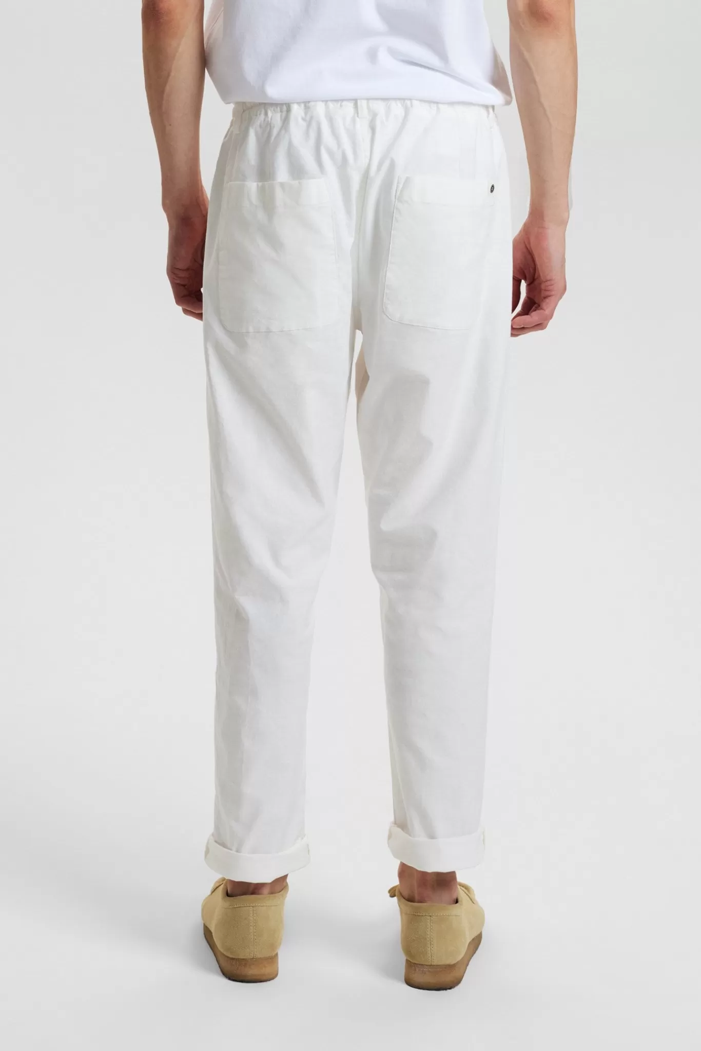 Anerkjendt Pants<Akjan Elastic Linen - Tofu