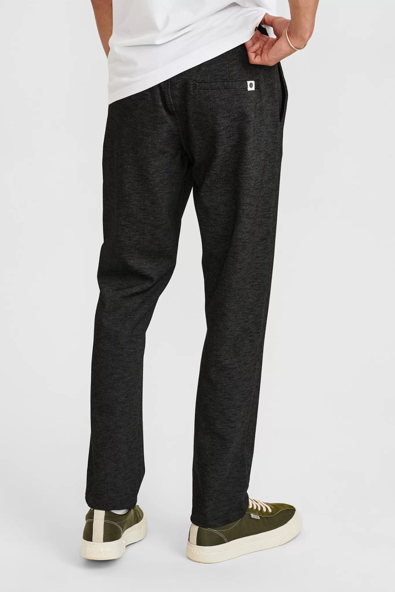 Anerkjendt Pants<Akjohn Elastic Melange Pant - Caviar