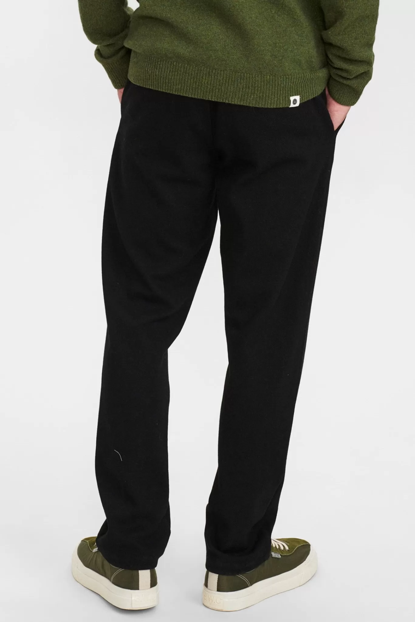 Anerkjendt Pants<Akjohn Elastic Solid Pant - Caviar