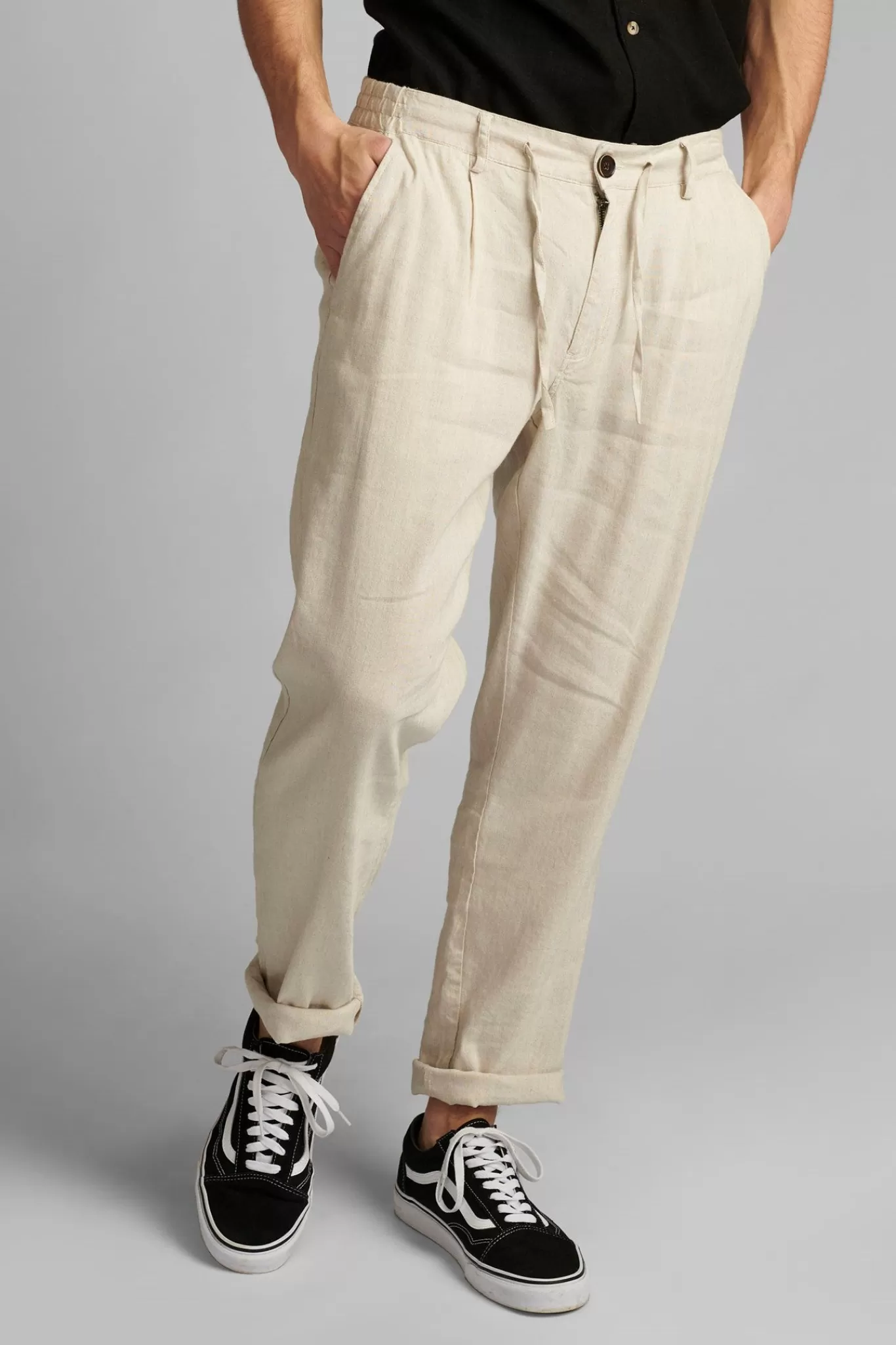 Anerkjendt Pants<Akjohn Linen - Brown Rice