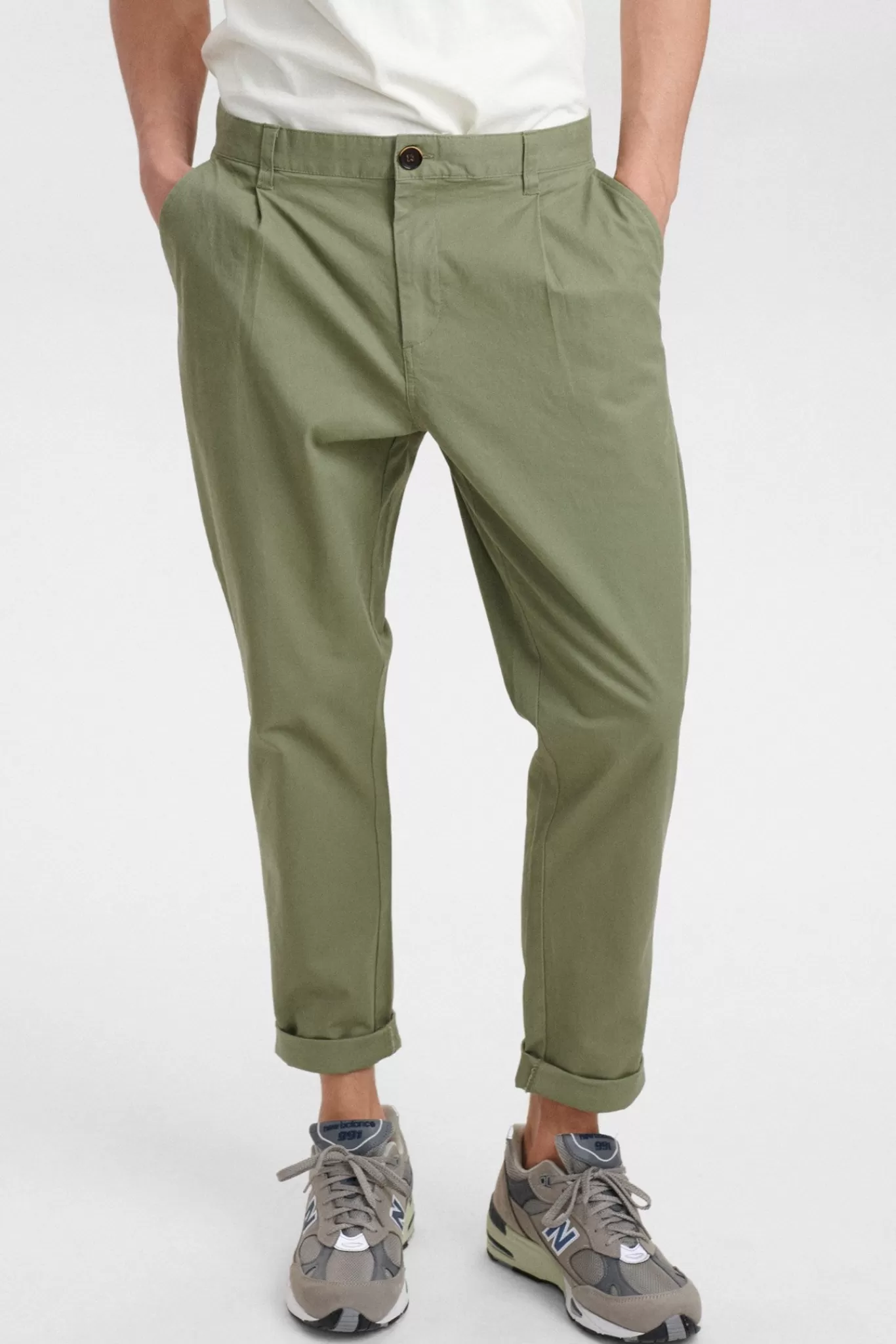 Anerkjendt Pants<Akjulius Cotton Pleat Pant - Olivine