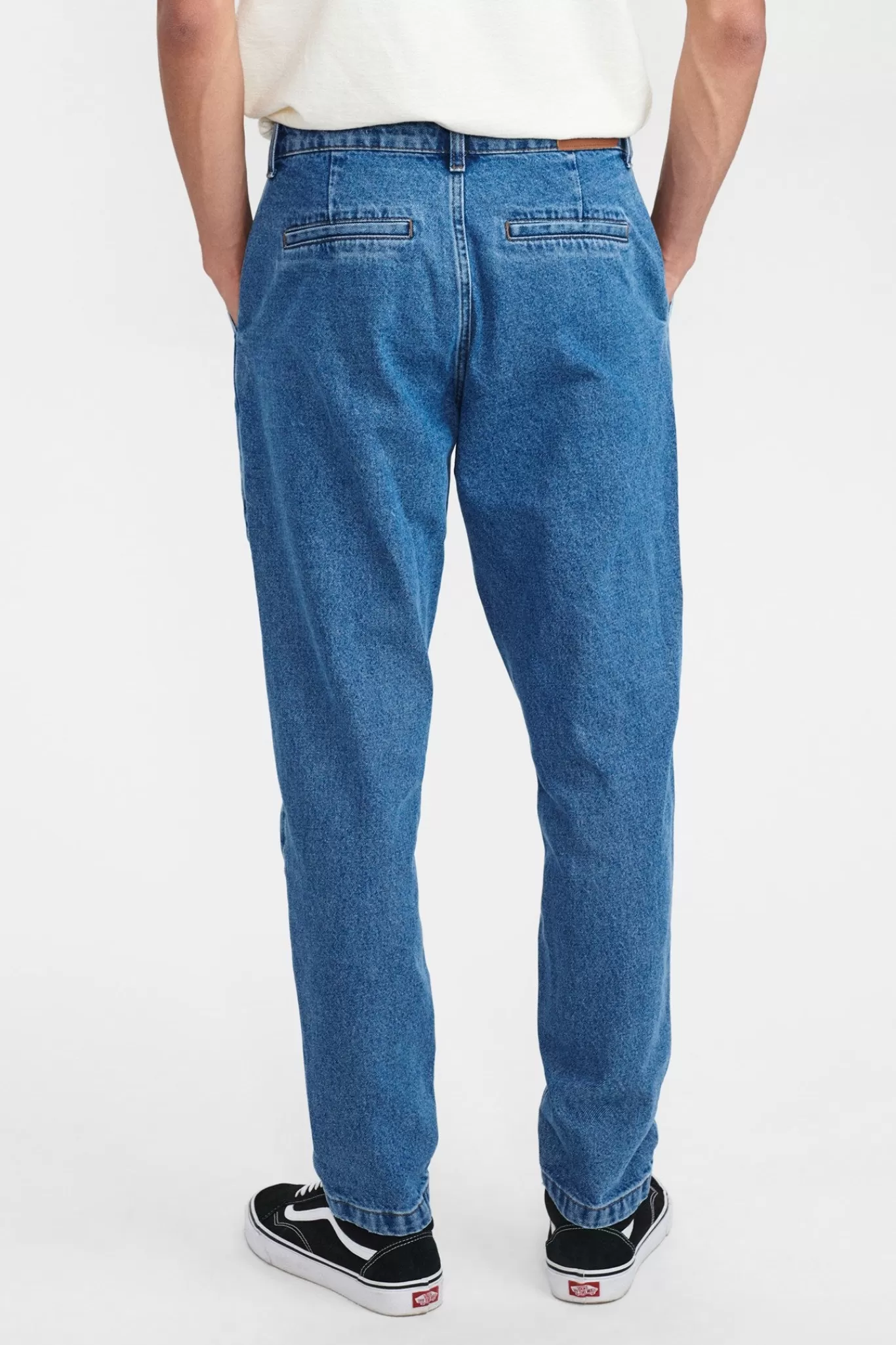 Anerkjendt Pants<Akjulius Denim Chino - Medium Blue Denim