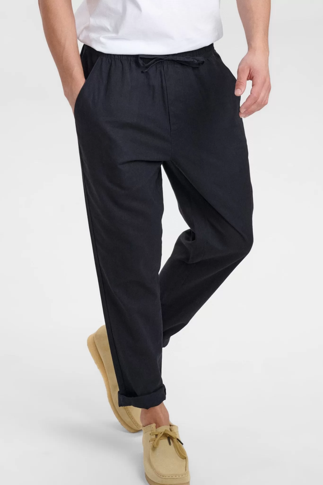 Anerkjendt Pants<Akjulius Linen Pant - Dark Navy