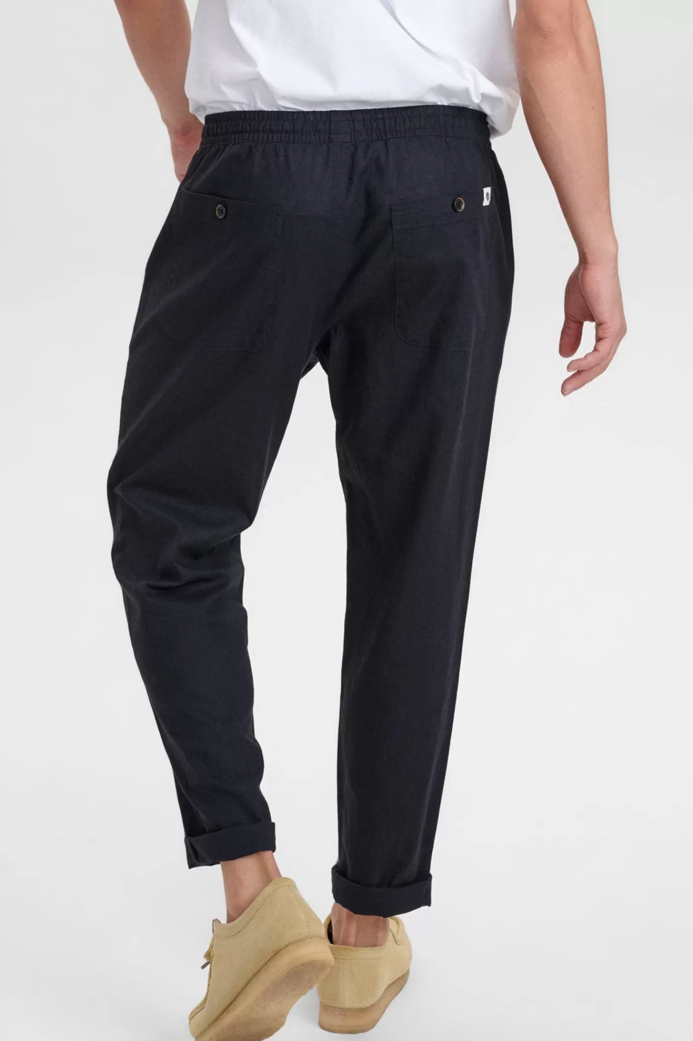 Anerkjendt Pants<Akjulius Linen Pant - Dark Navy