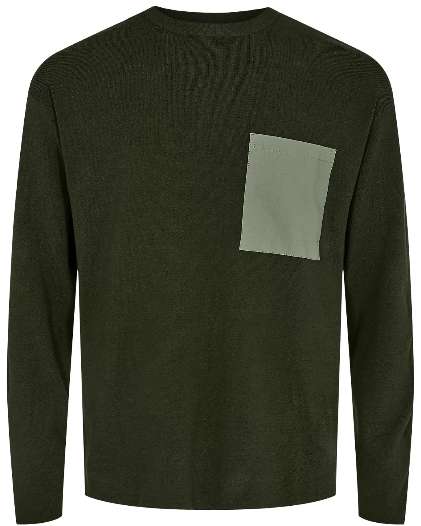 Anerkjendt Knits<Akkarl Crew Neck - Forest Night