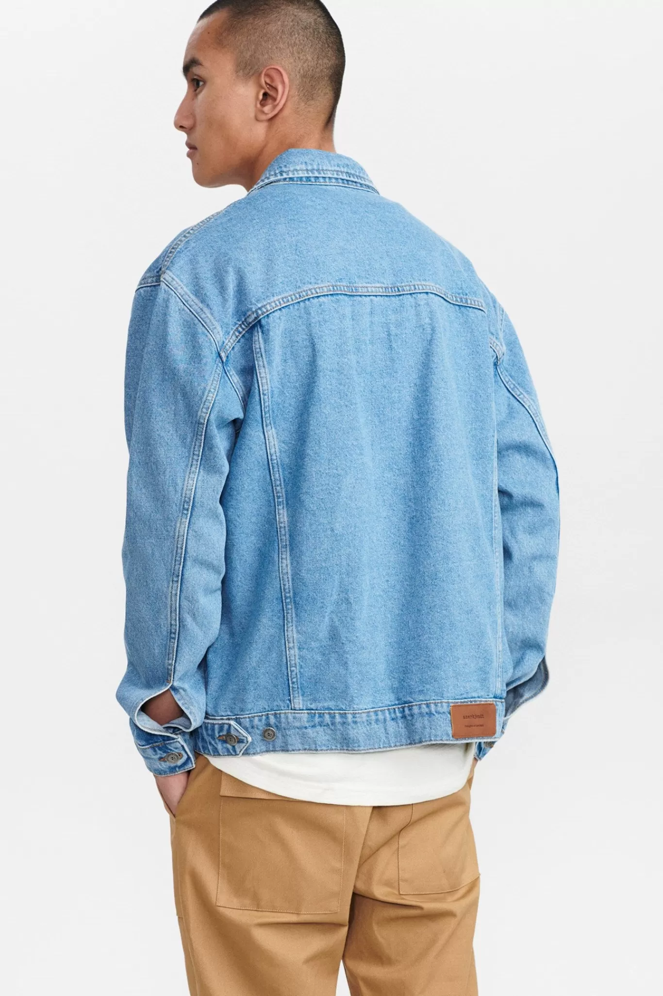 Anerkjendt Jackets & Coats<Akkarsten Denim Jacket - Light Blue Denim