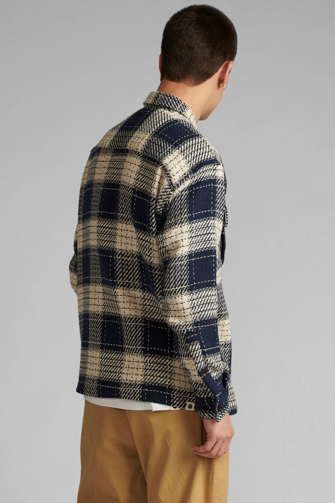 Anerkjendt Overshirts<Akkarsten Heavy Check Overshirt - Sky Captain