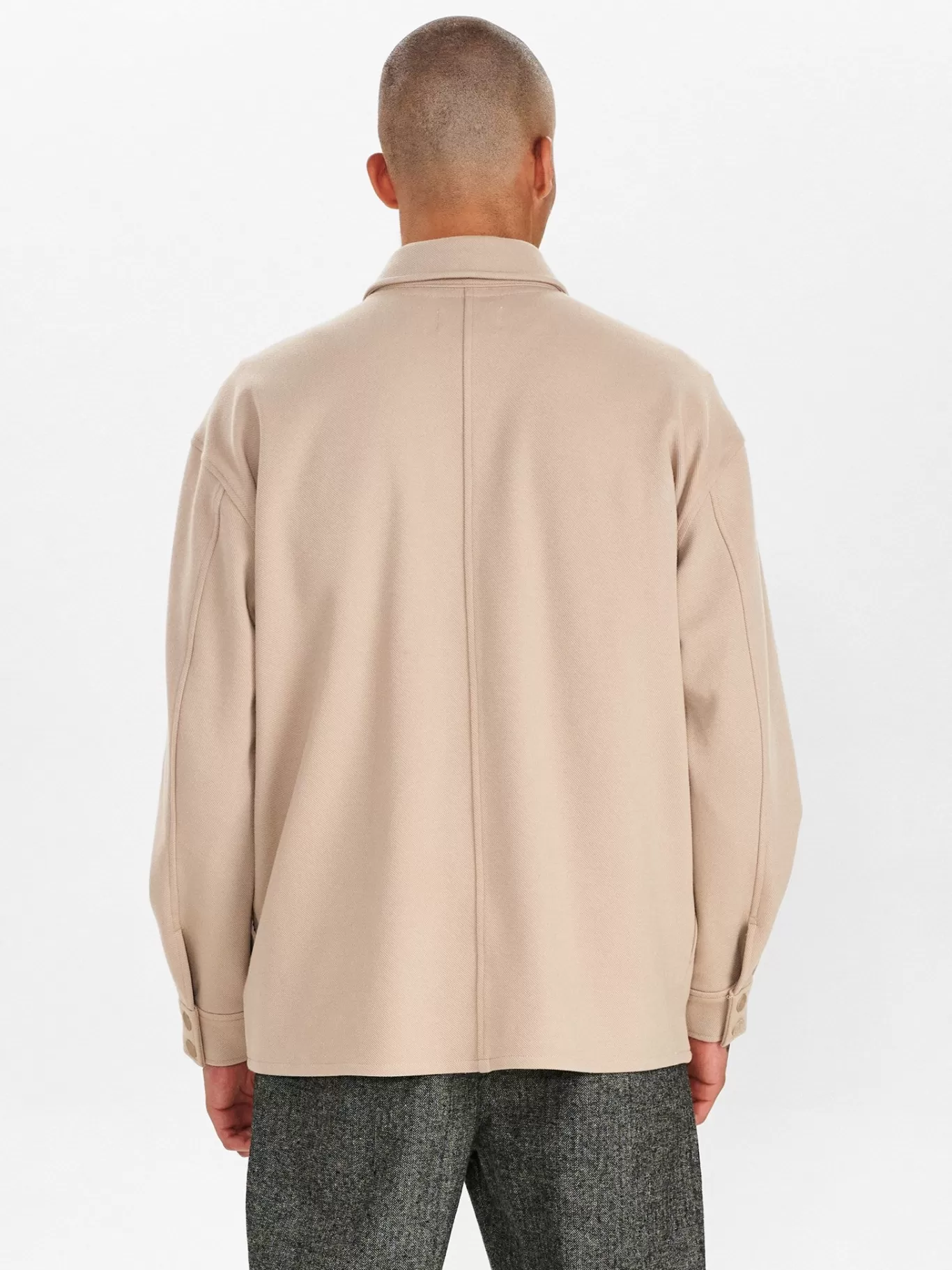 Anerkjendt Overshirts<Akkarsten Jeresy Overshirt - Cobblestone