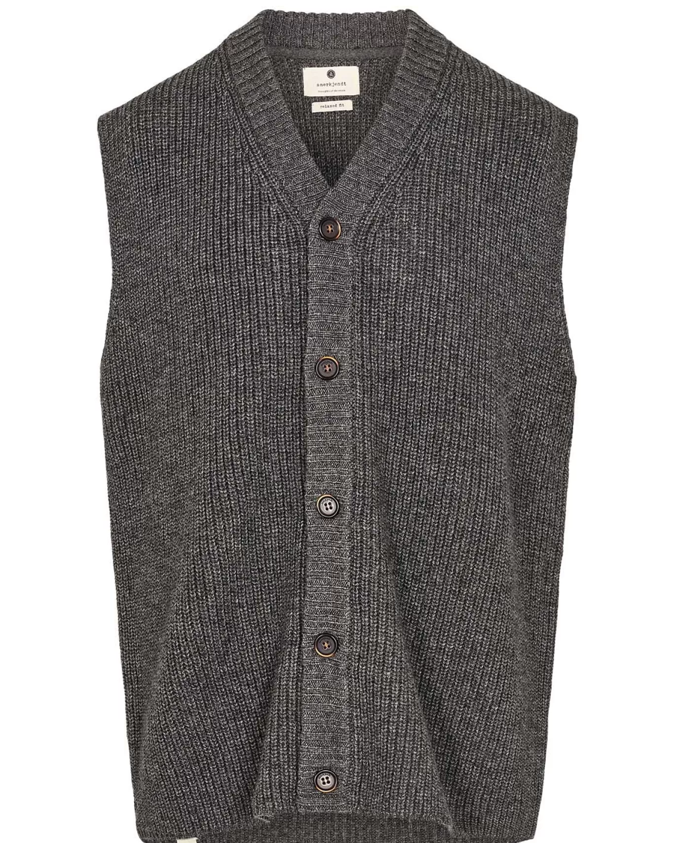 Anerkjendt Knits<Akkarsten Slipover - Dark Grey Mel