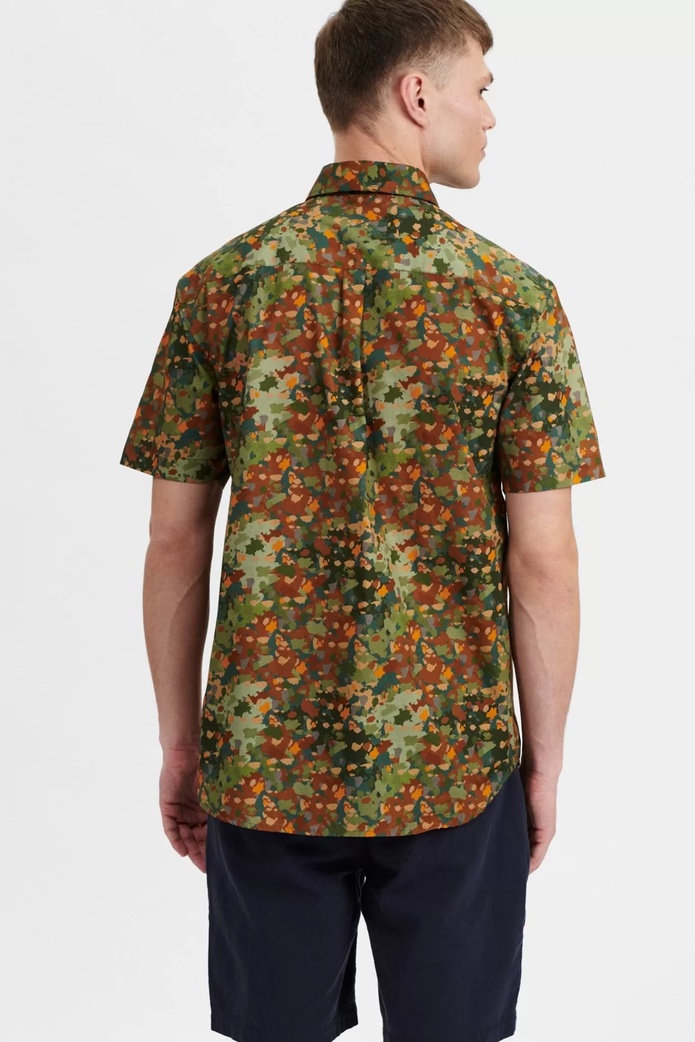 Anerkjendt Shirts<Akkian Ss Aop Shirt - R. Green