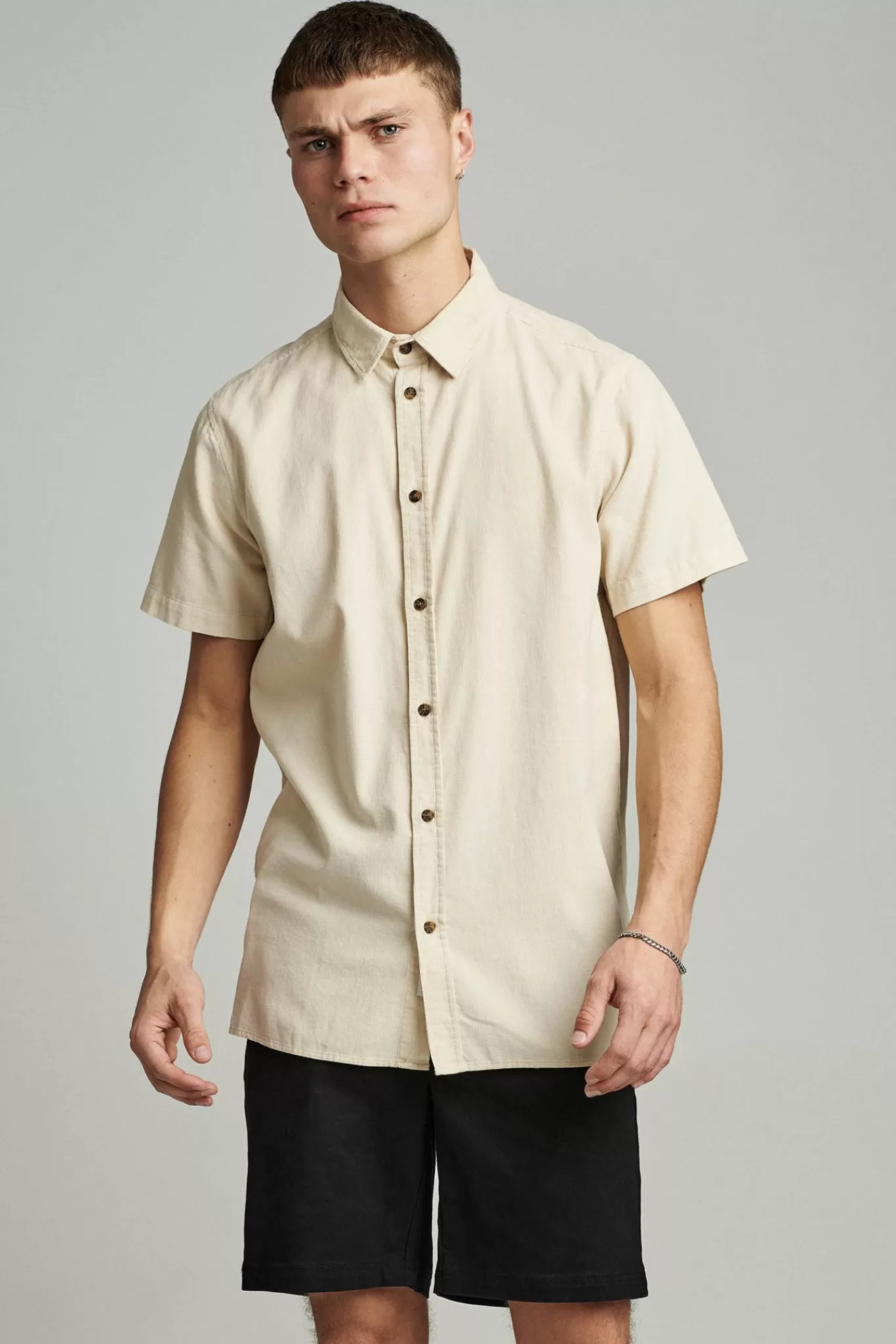 Anerkjendt Shirts<Akkian Ss Cord - Brown Rice