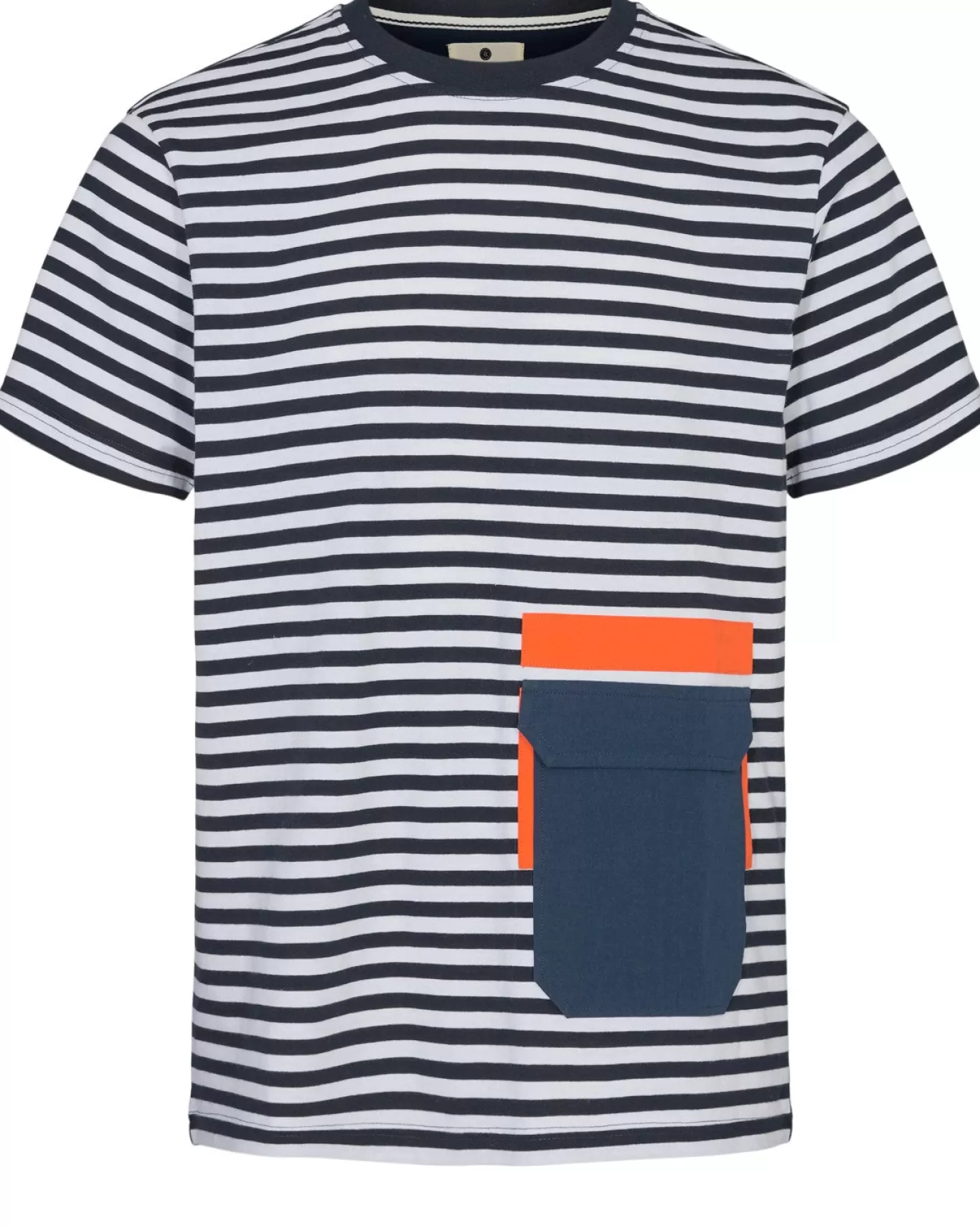 Anerkjendt Tees<Akkikki Block Tee - Dress Blues