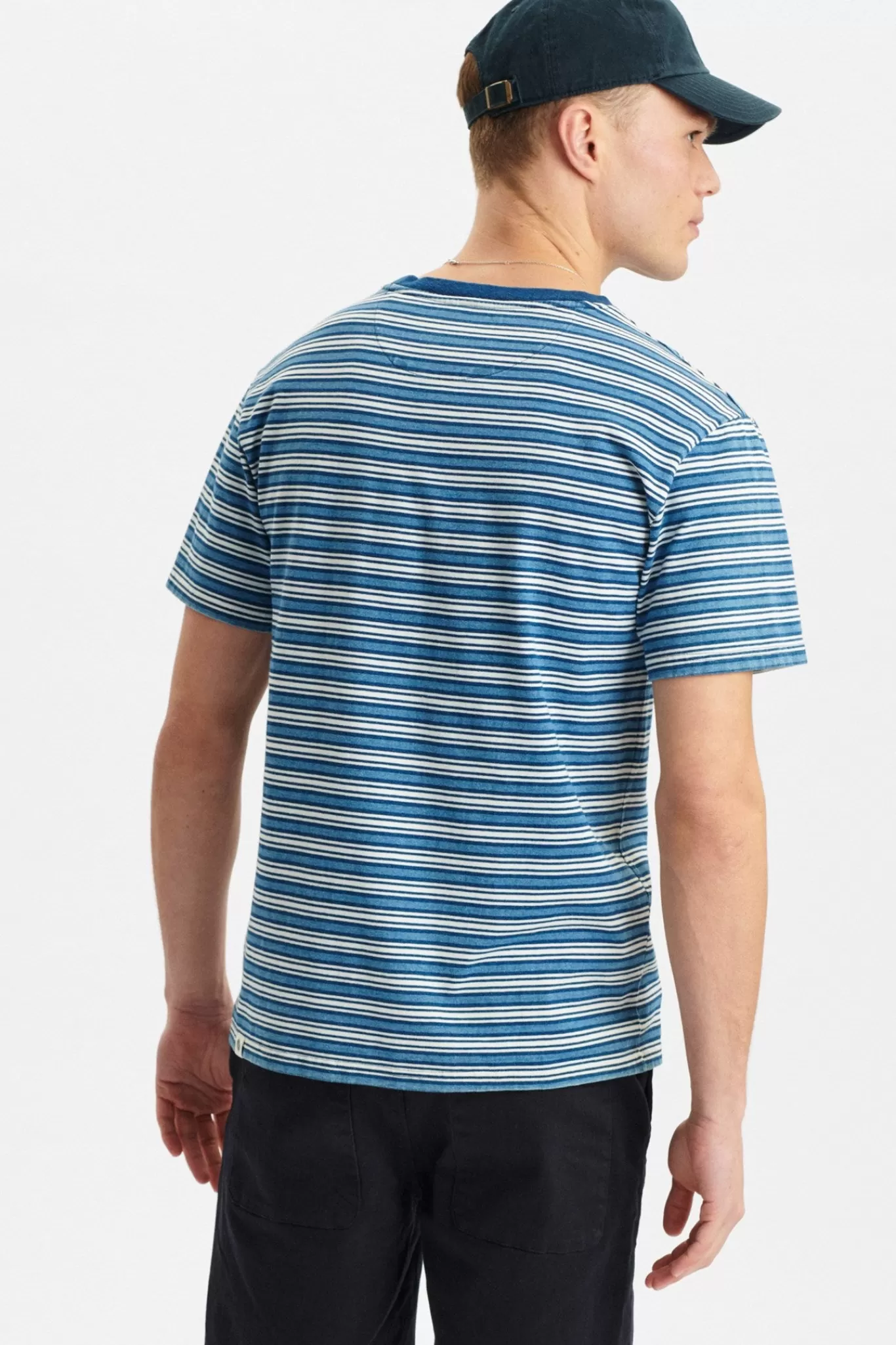 Anerkjendt Tees<Akkikki Blue Stripe Tee - Cornet Blue