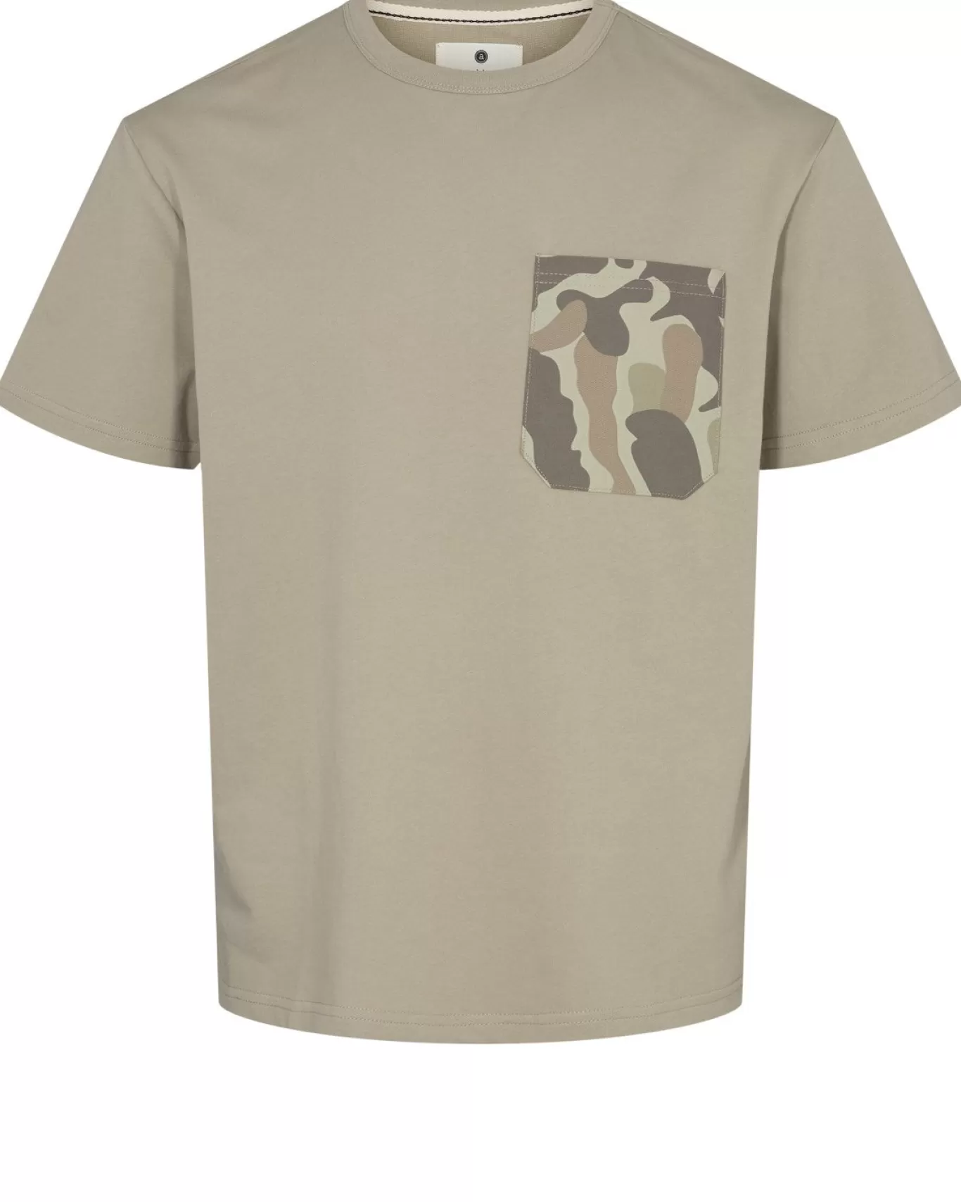 Anerkjendt Tees<Akkikki Camoupocket Tee - Silver Sage