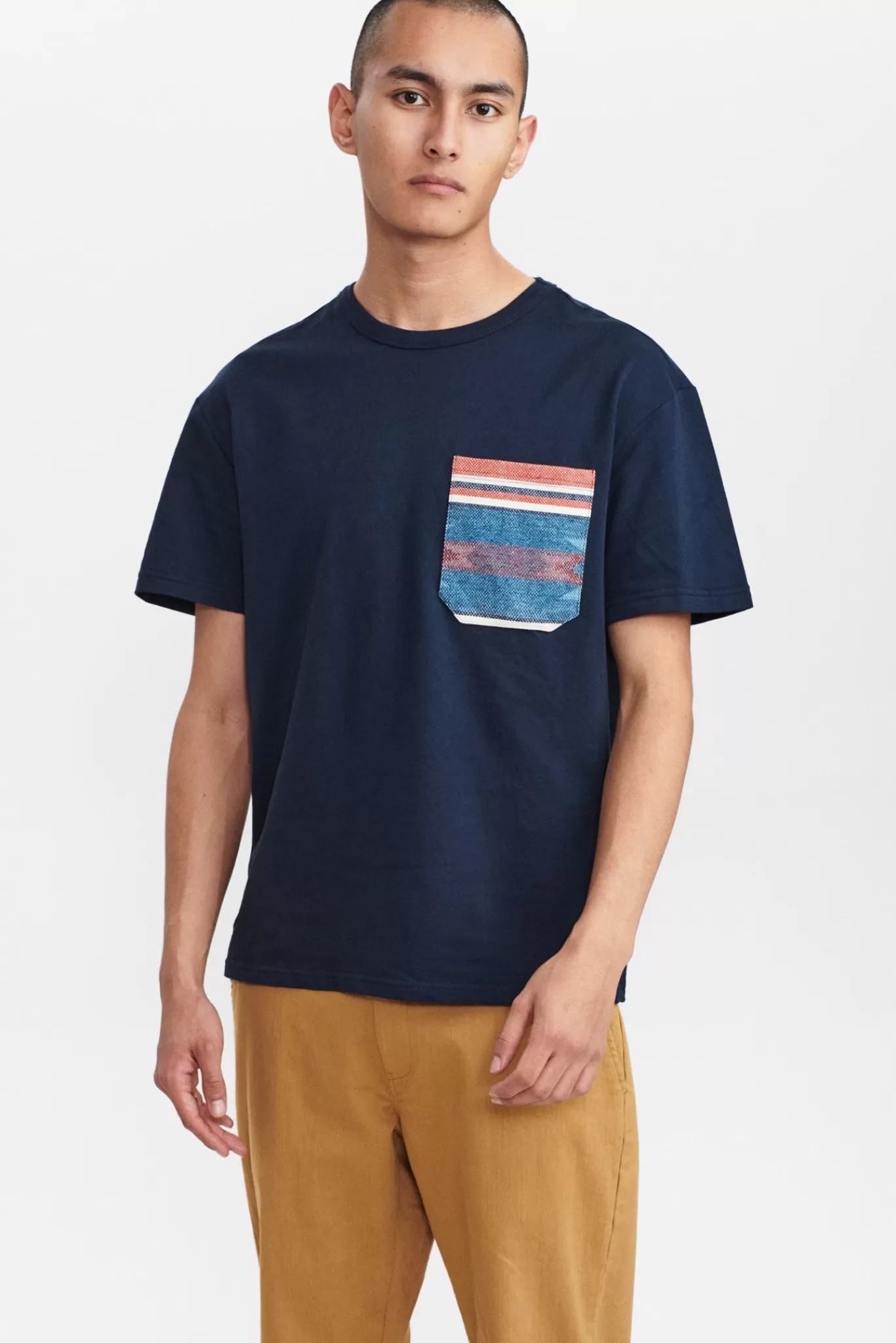 Anerkjendt Tees<Akkikki Camoupocket Tee - Sky Captain