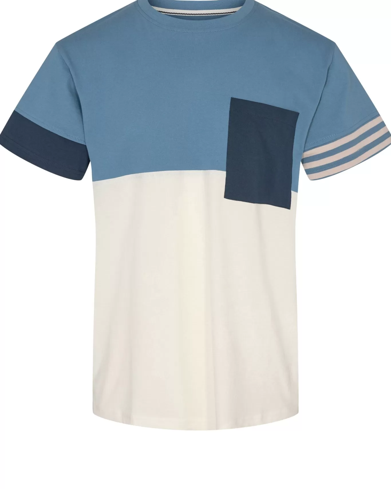 Anerkjendt Tees<Akkikki Cb Stripe Tee - Cornet Blue