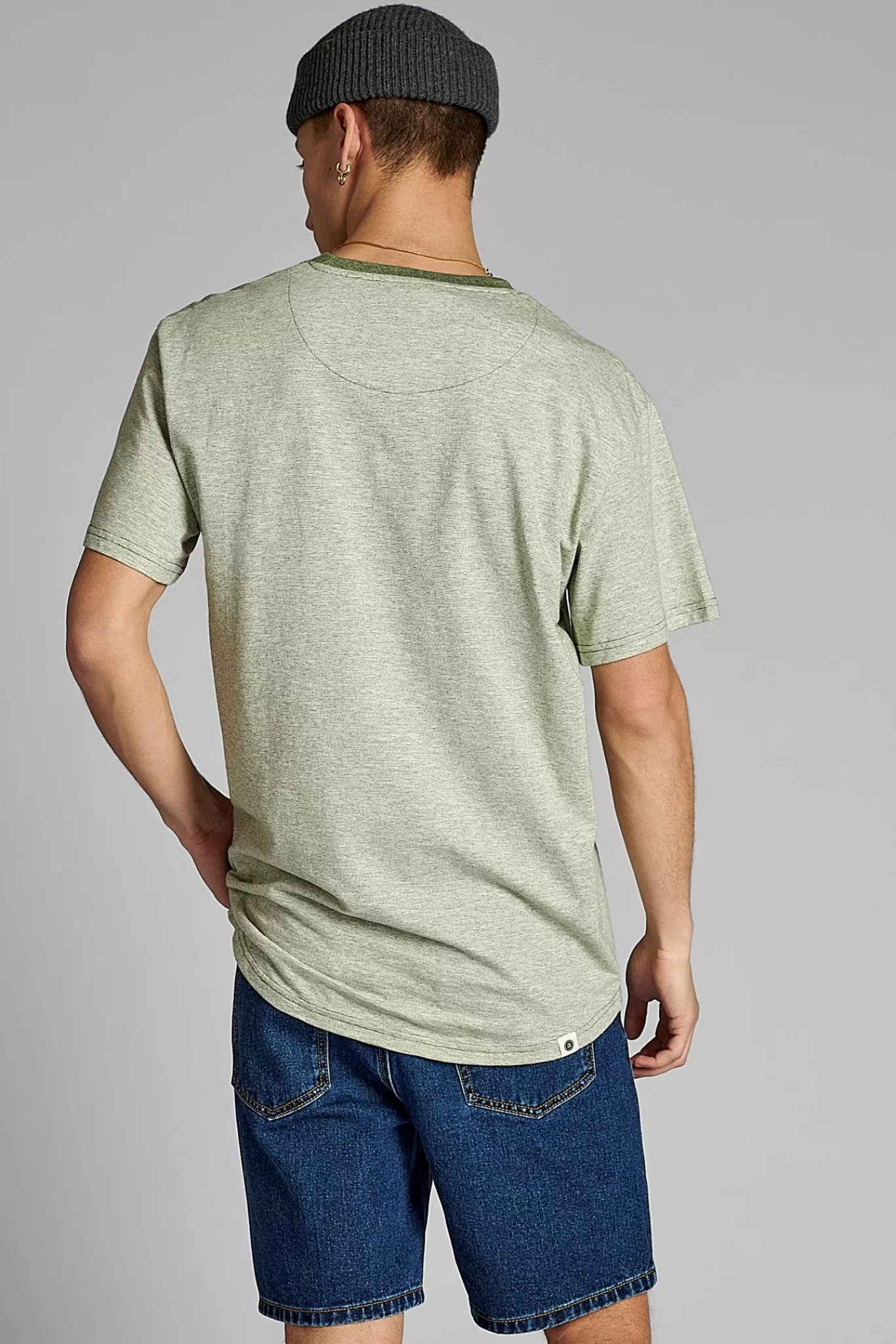 Anerkjendt Tees<Akkikki Curv Emb - Vineyard Green