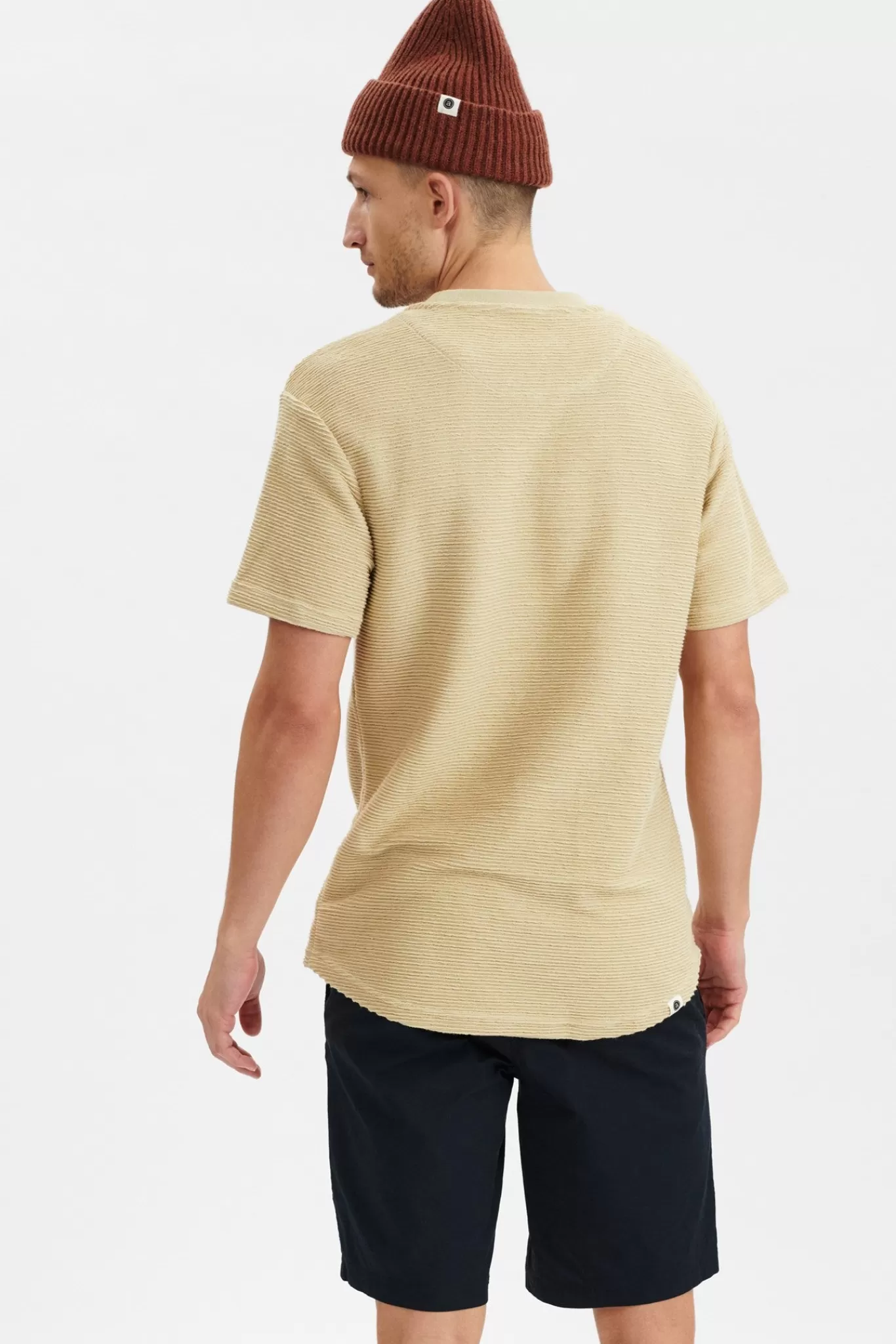 Anerkjendt Tees<Akkikki Curved Tee - Brown Rice