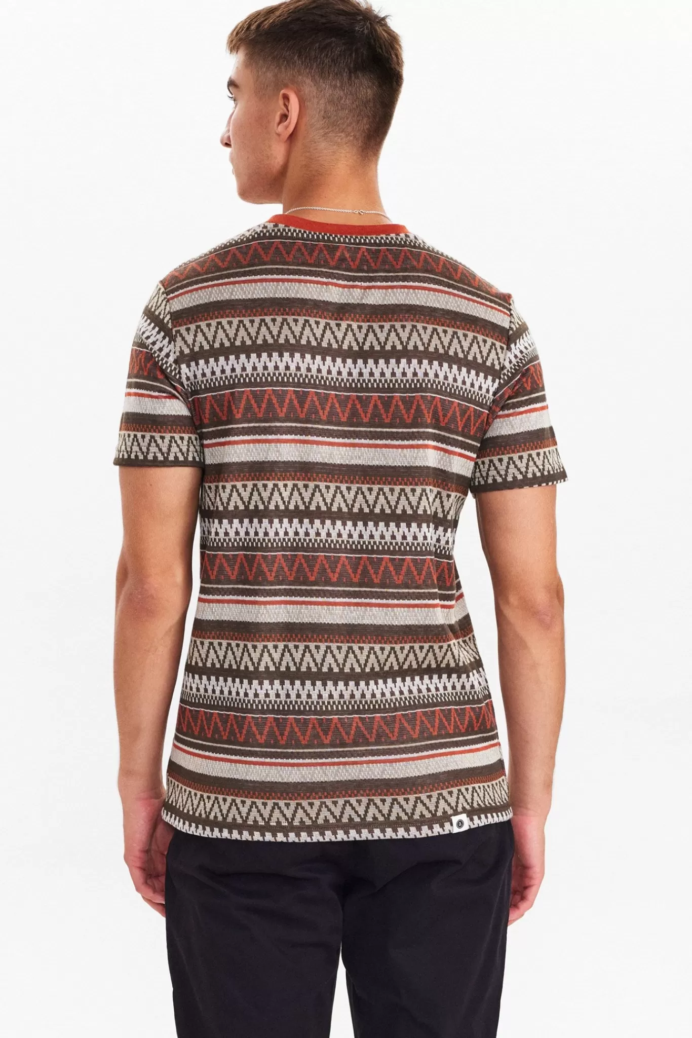 Anerkjendt Tees<Akkikki Jacquard Tee - Cinnamon Stick