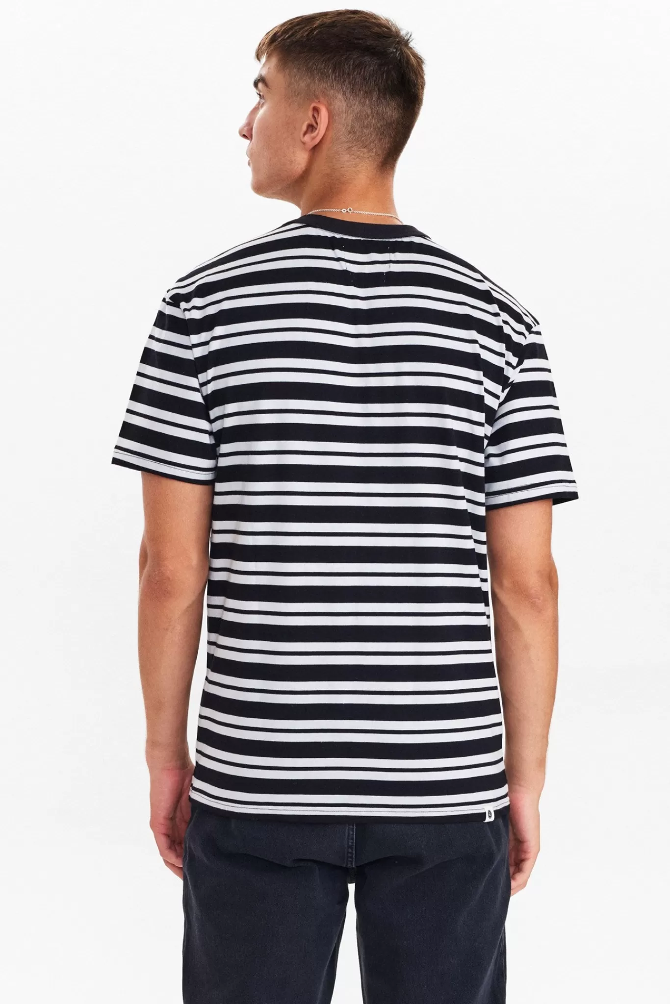 Anerkjendt Tees<Akkikki Noos Stripe Tee - Caviar