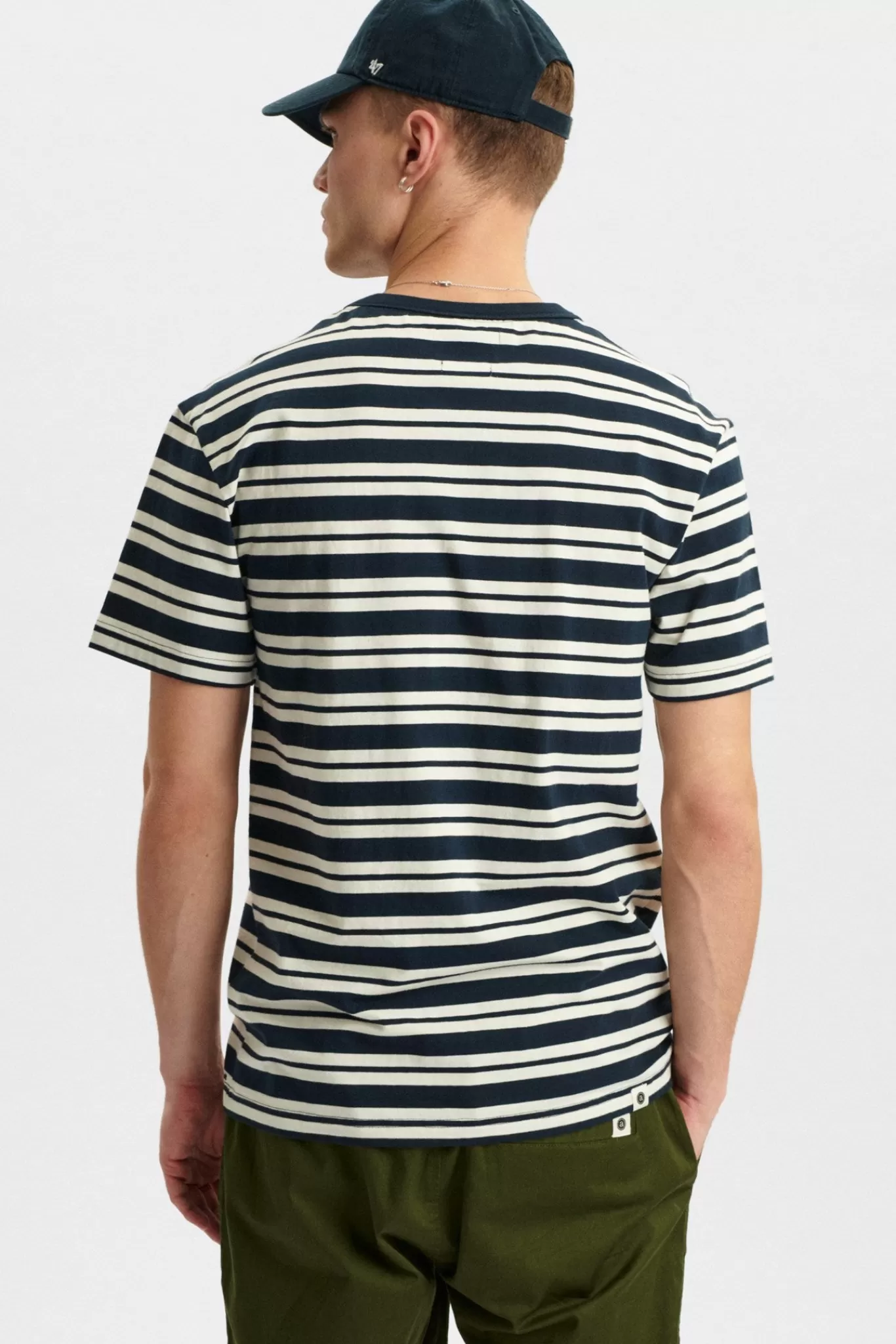 Anerkjendt Tees<Akkikki Noos Stripe Tee - Sky Captain