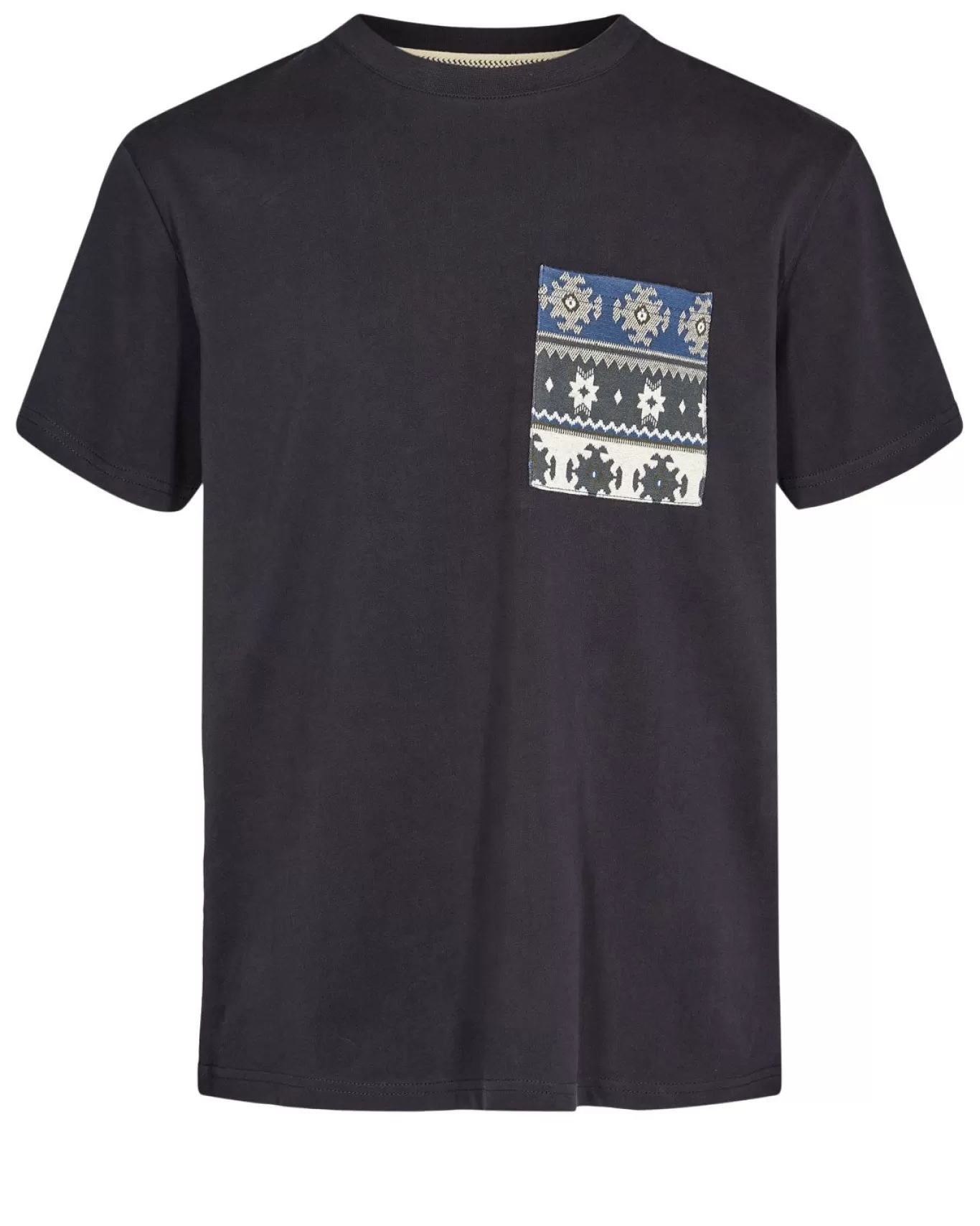 Anerkjendt Tees<Akkikki Print Pocket Tee - Dark Navy