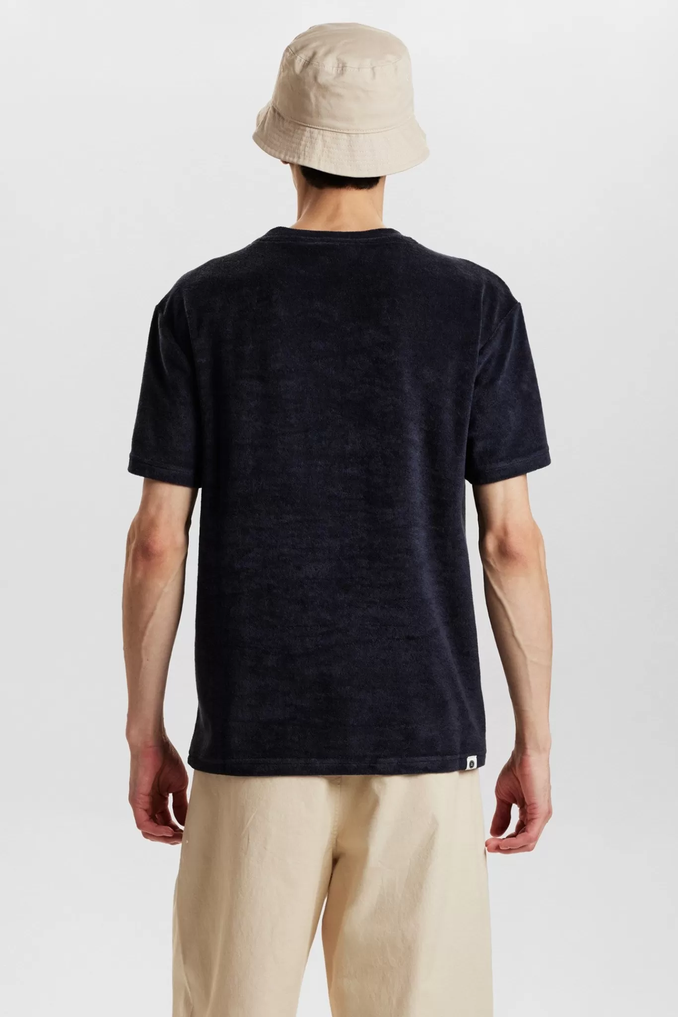 Anerkjendt Tees<Akkikki S/S Frotte Tee - Dark Navy