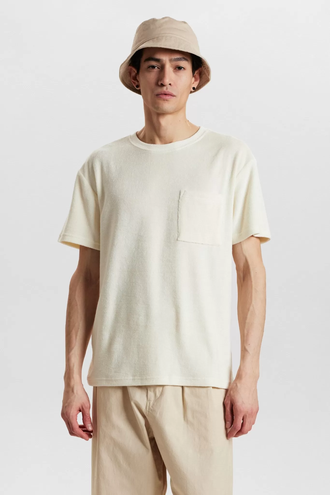 Anerkjendt Tees<Akkikki S/S Frotte Tee - Tofu