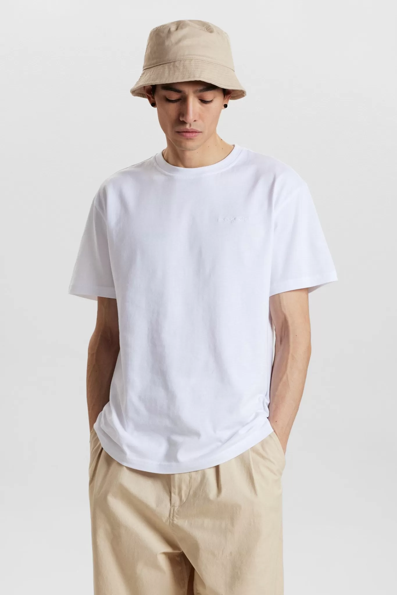 Anerkjendt Tees<Akkikki S/S Logo Tee Noos - White