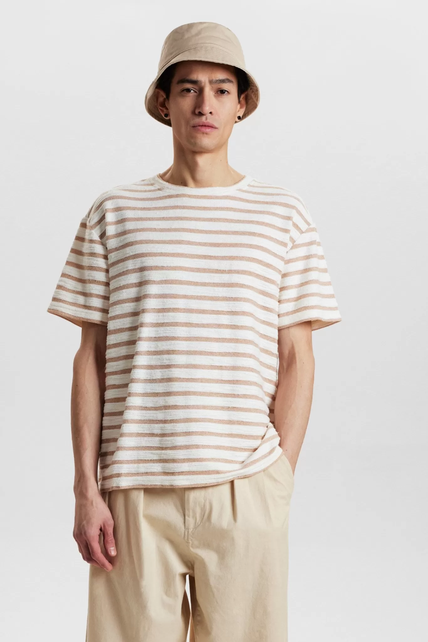 Anerkjendt Tees<Akkikki S/S Structure Stripe - Incense