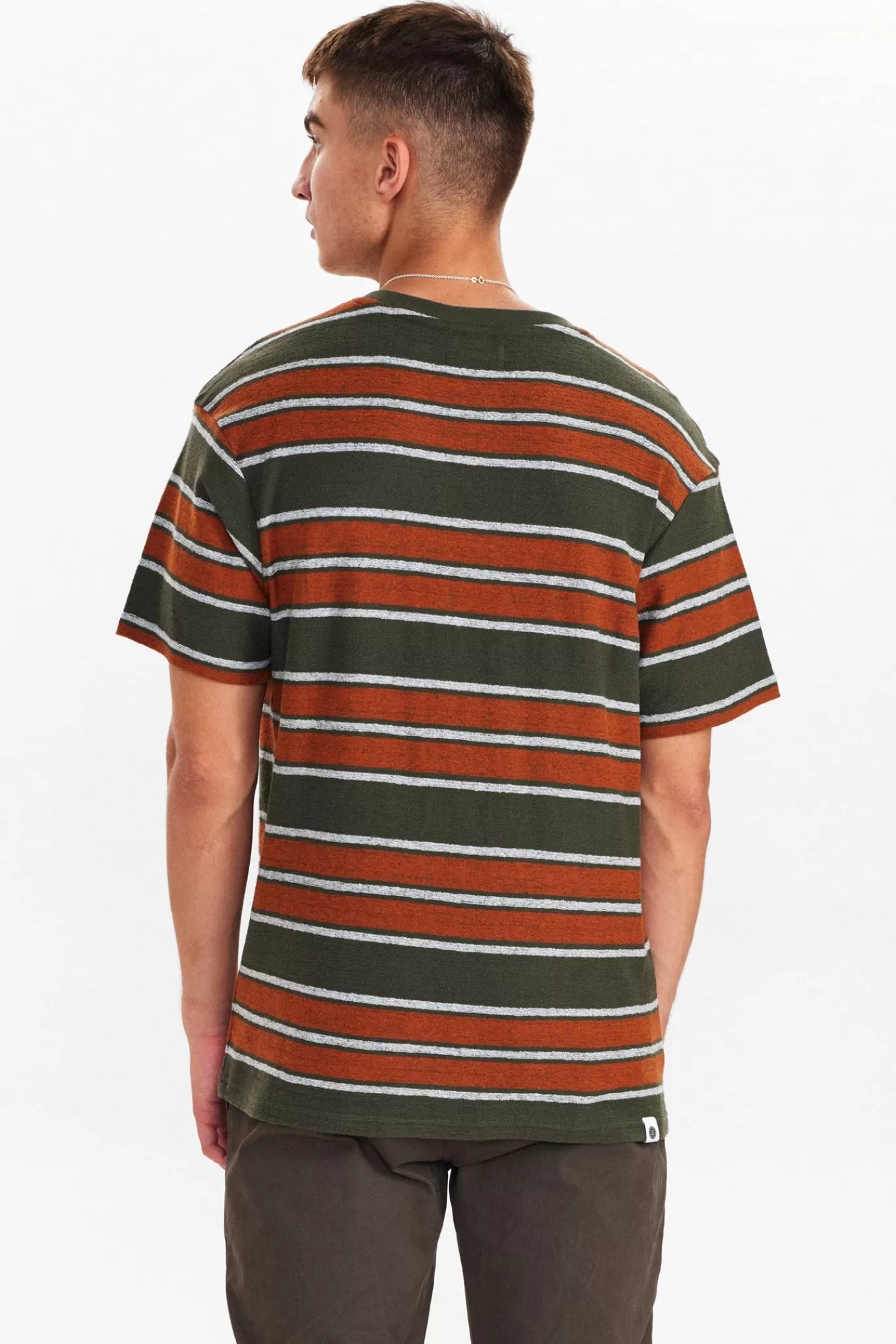 Anerkjendt Tees<Akkikki Stripe 2 Tee - Forest Night