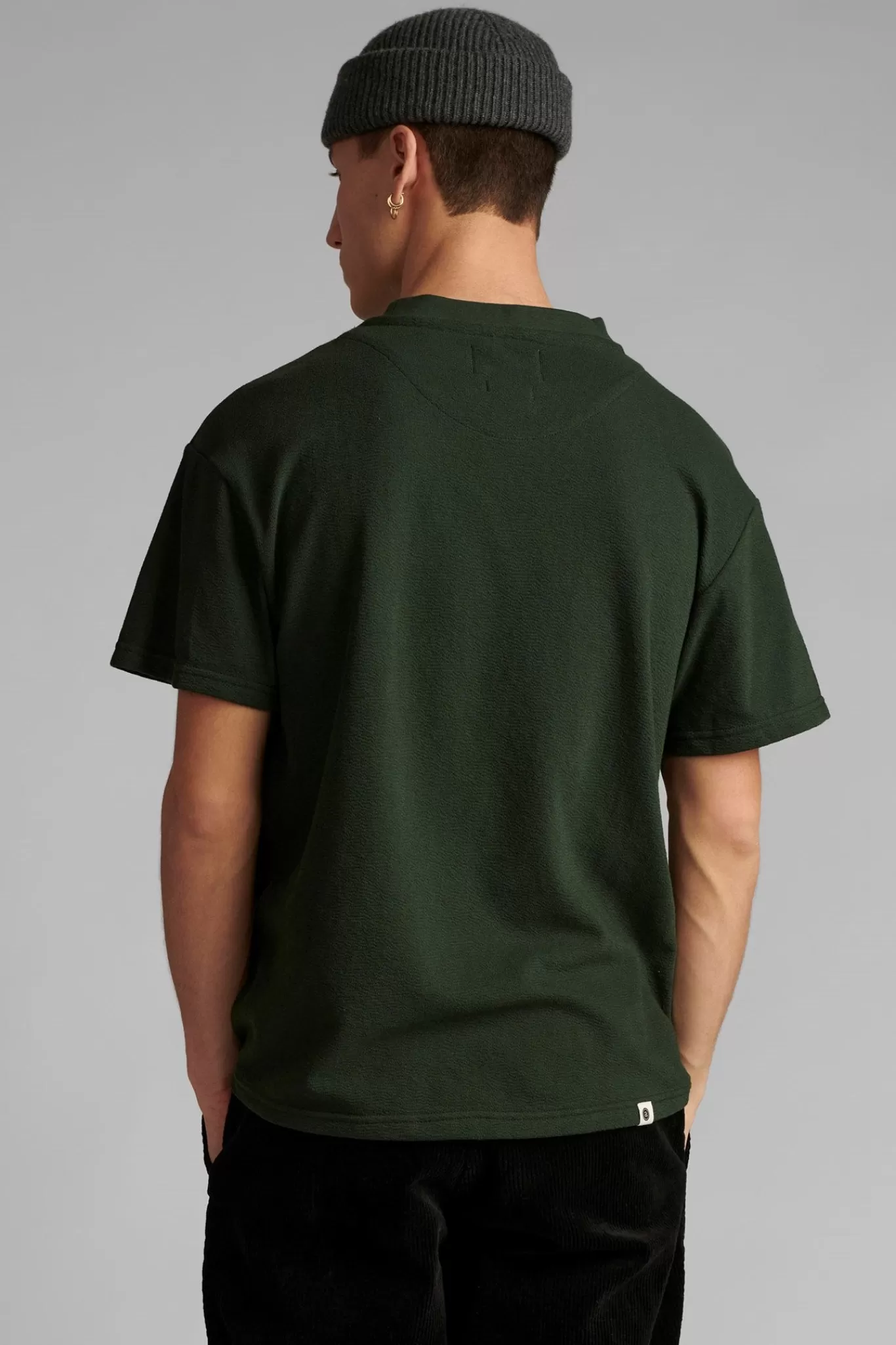 Anerkjendt Tees<Akkikki Structure T Shirt - Deep Forrest