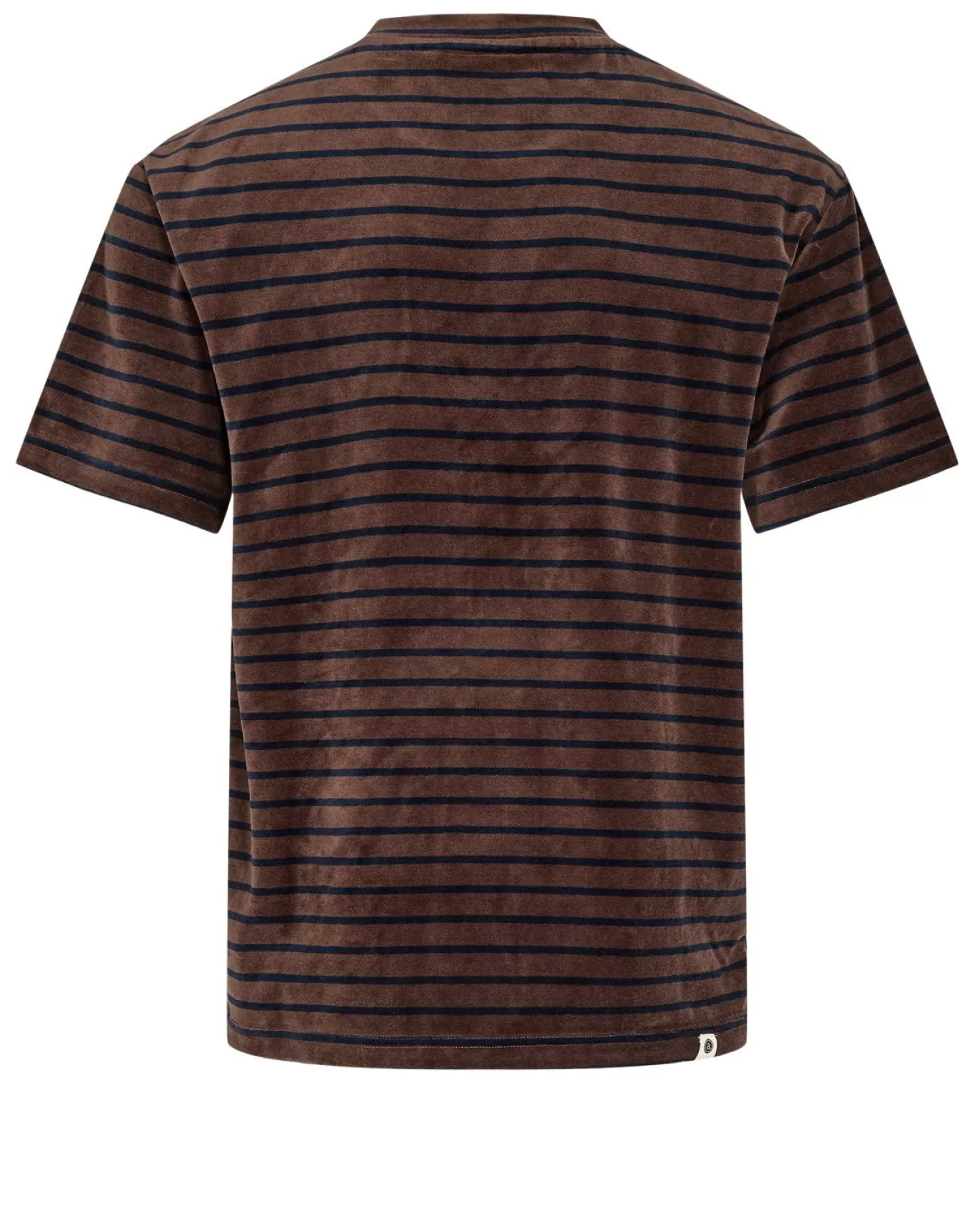 Anerkjendt Tees<Akkikki Velvet Stripe Tee - Chocolate Brown