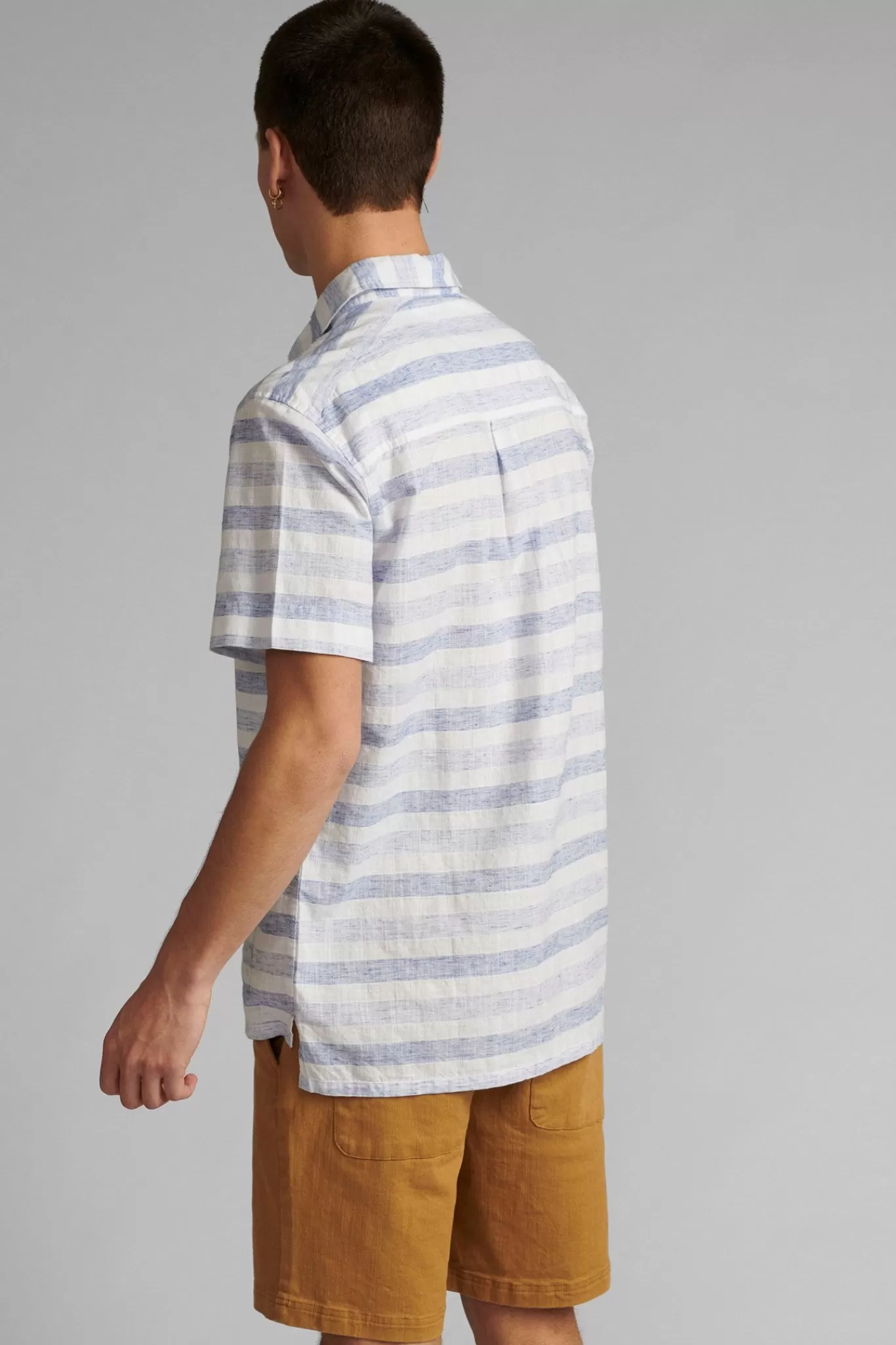 Anerkjendt Shirts<Akknud Ss Stripe - Sky Captain