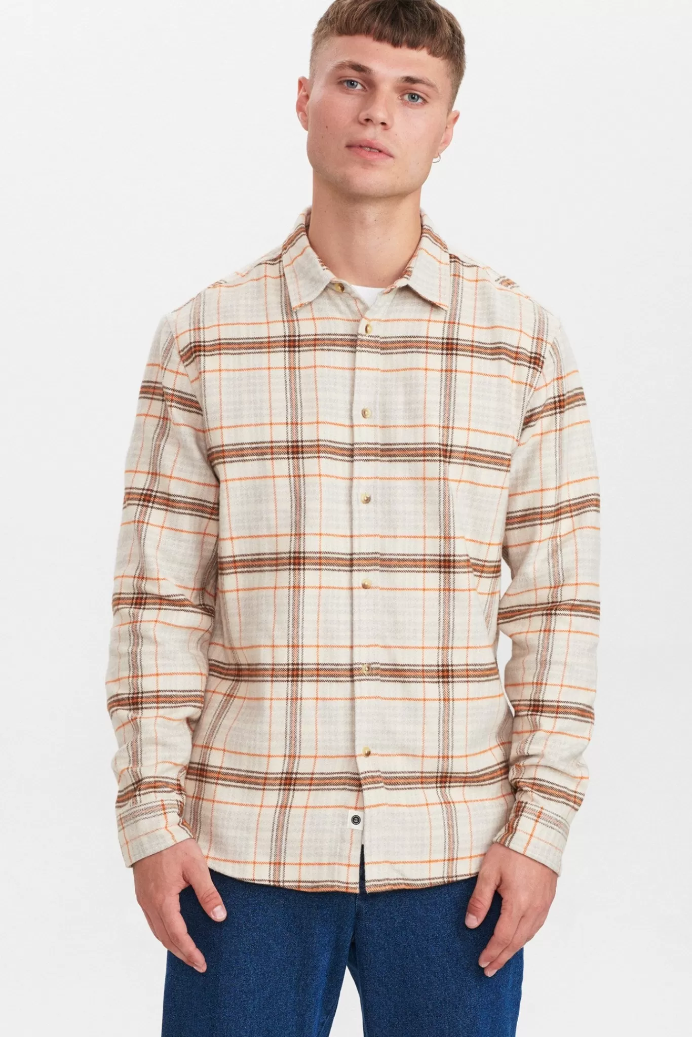 Anerkjendt Shirts<Akkonrad Brushed Check Shirt - Chili