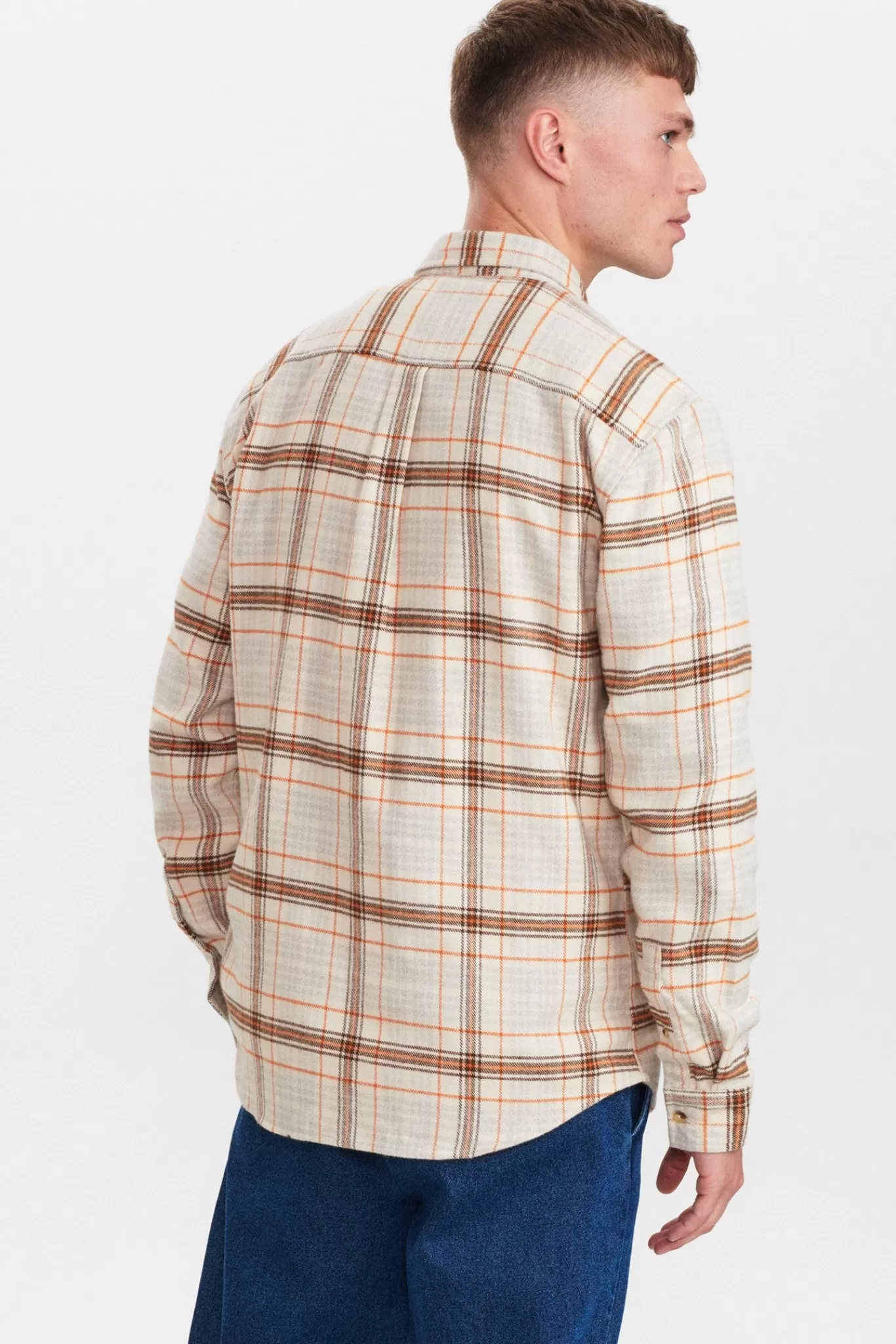 Anerkjendt Shirts<Akkonrad Brushed Check Shirt - Chili