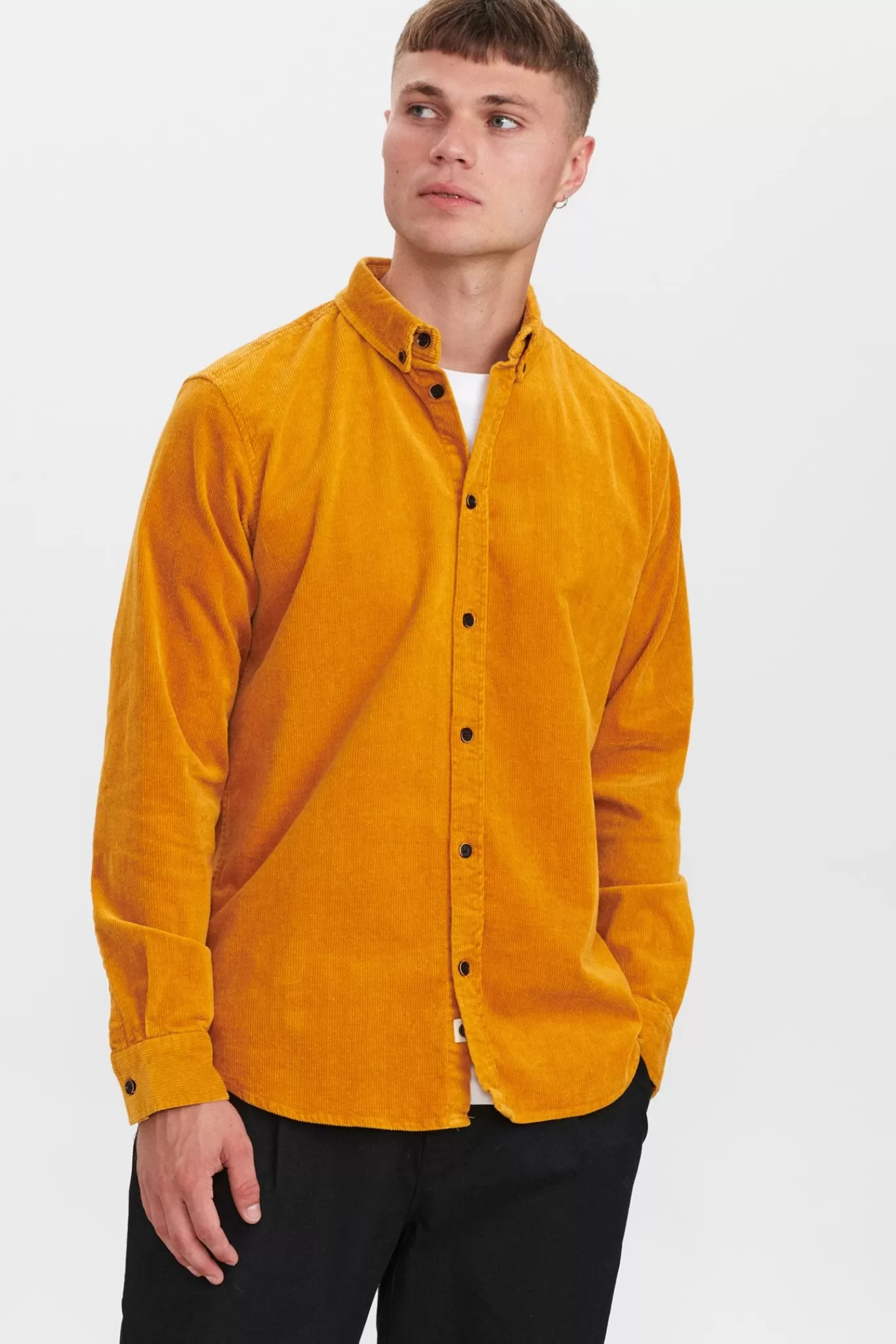 Anerkjendt Shirts<Akkonrad Cord Shirt - Sunflower