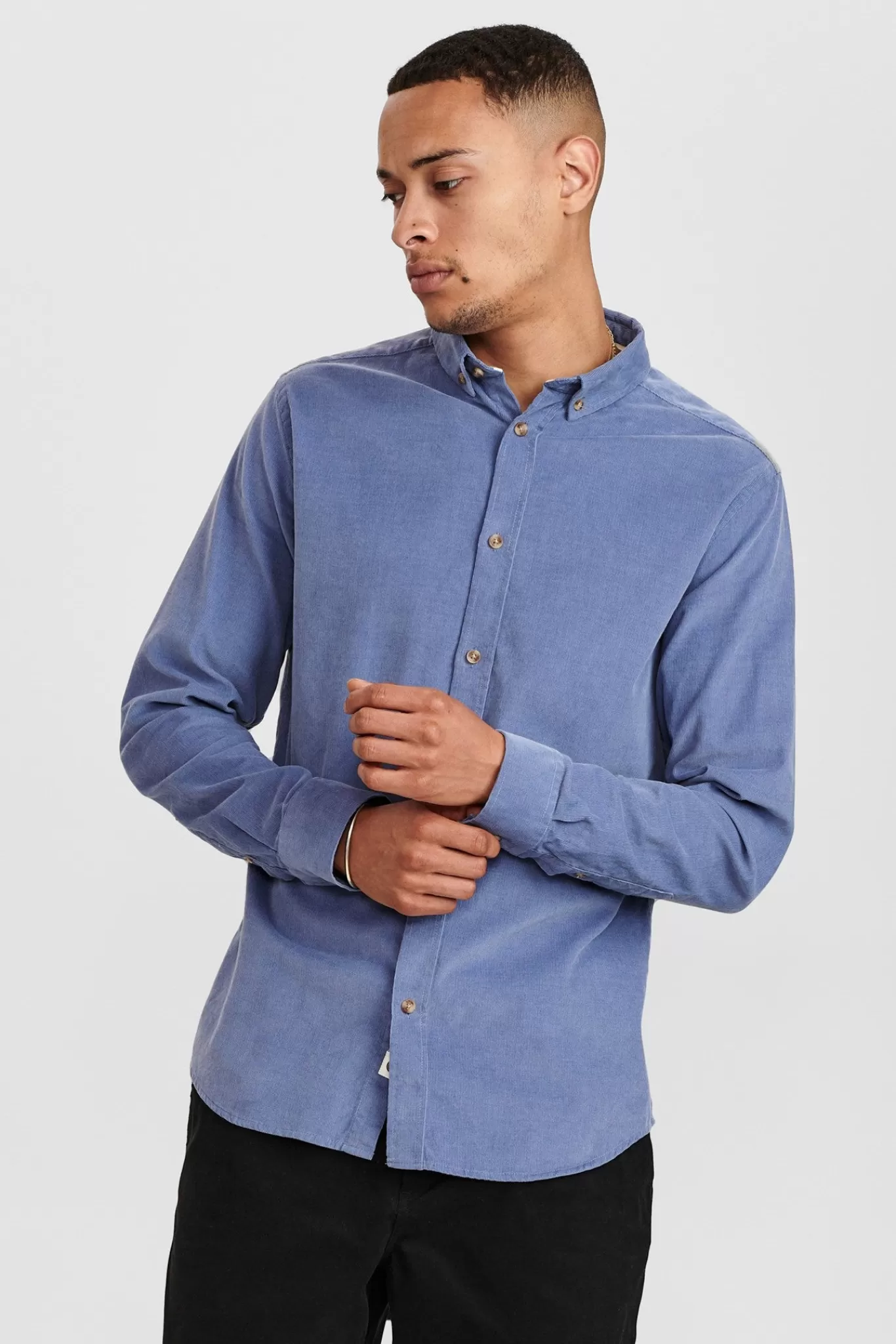 Anerkjendt Shirts<Akkonrad Corduroy Shirt - Copen Blue