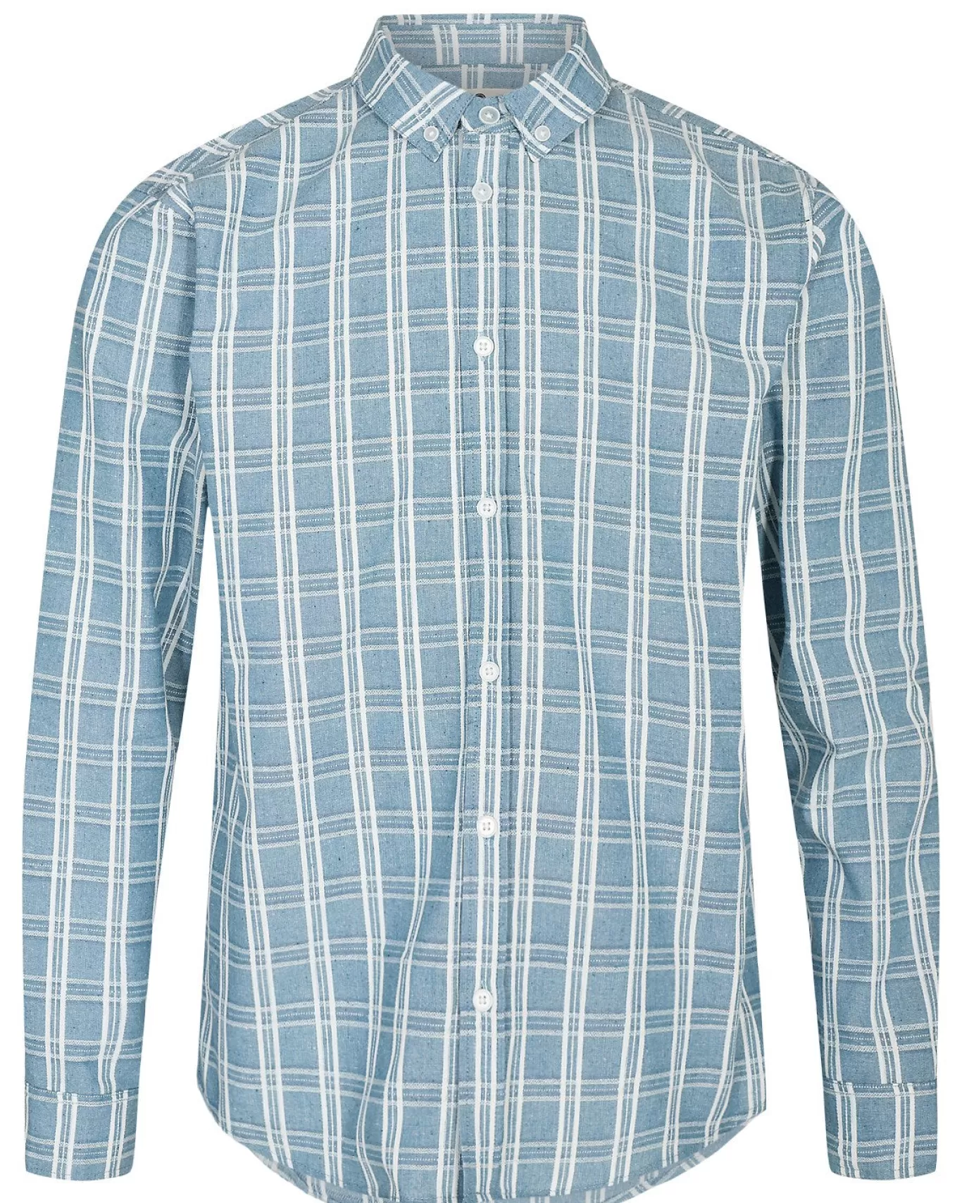 Anerkjendt Shirts<Akkonrad L/S Check Shirt - Indian Teal